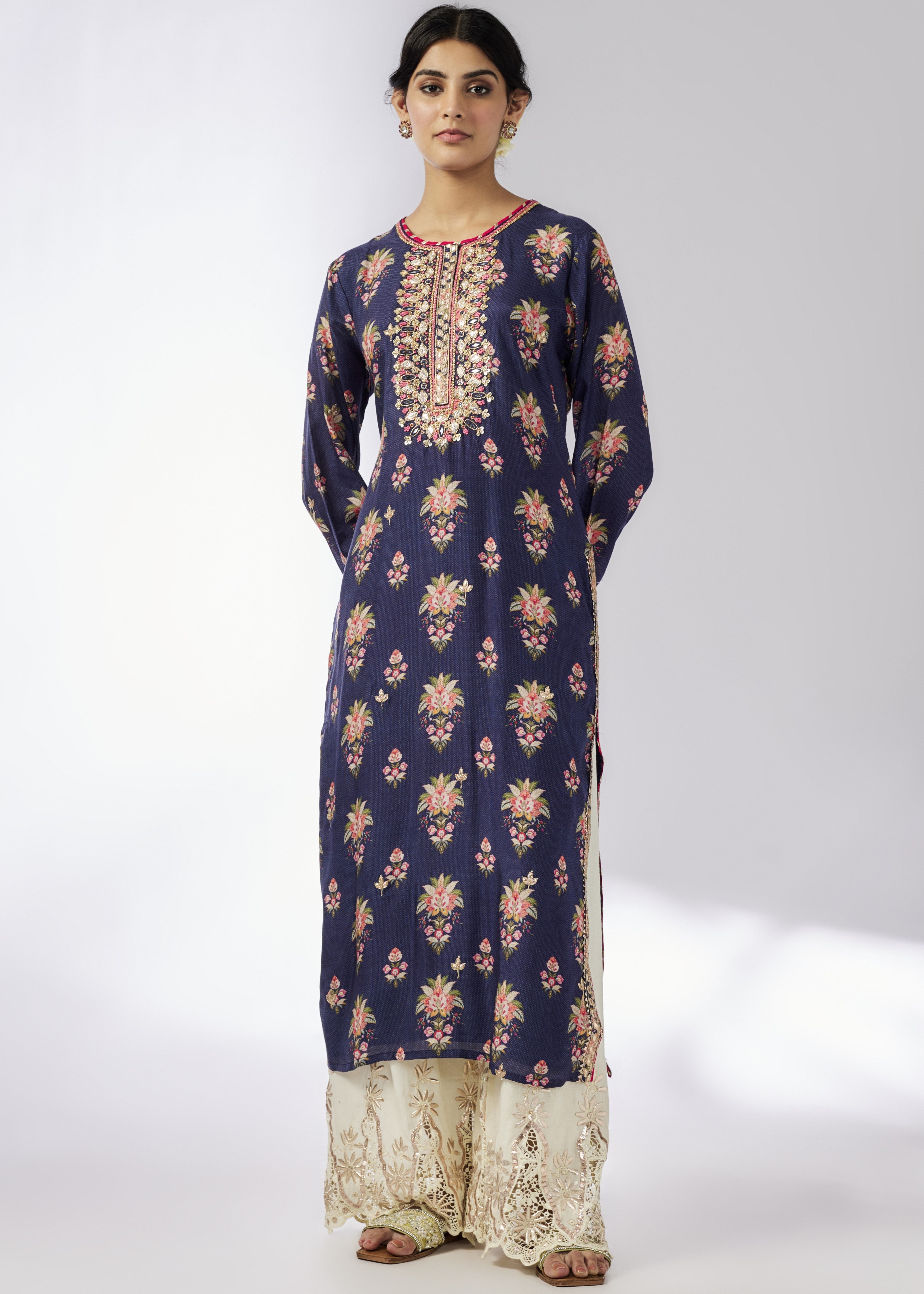 Navy Dhara Tunic