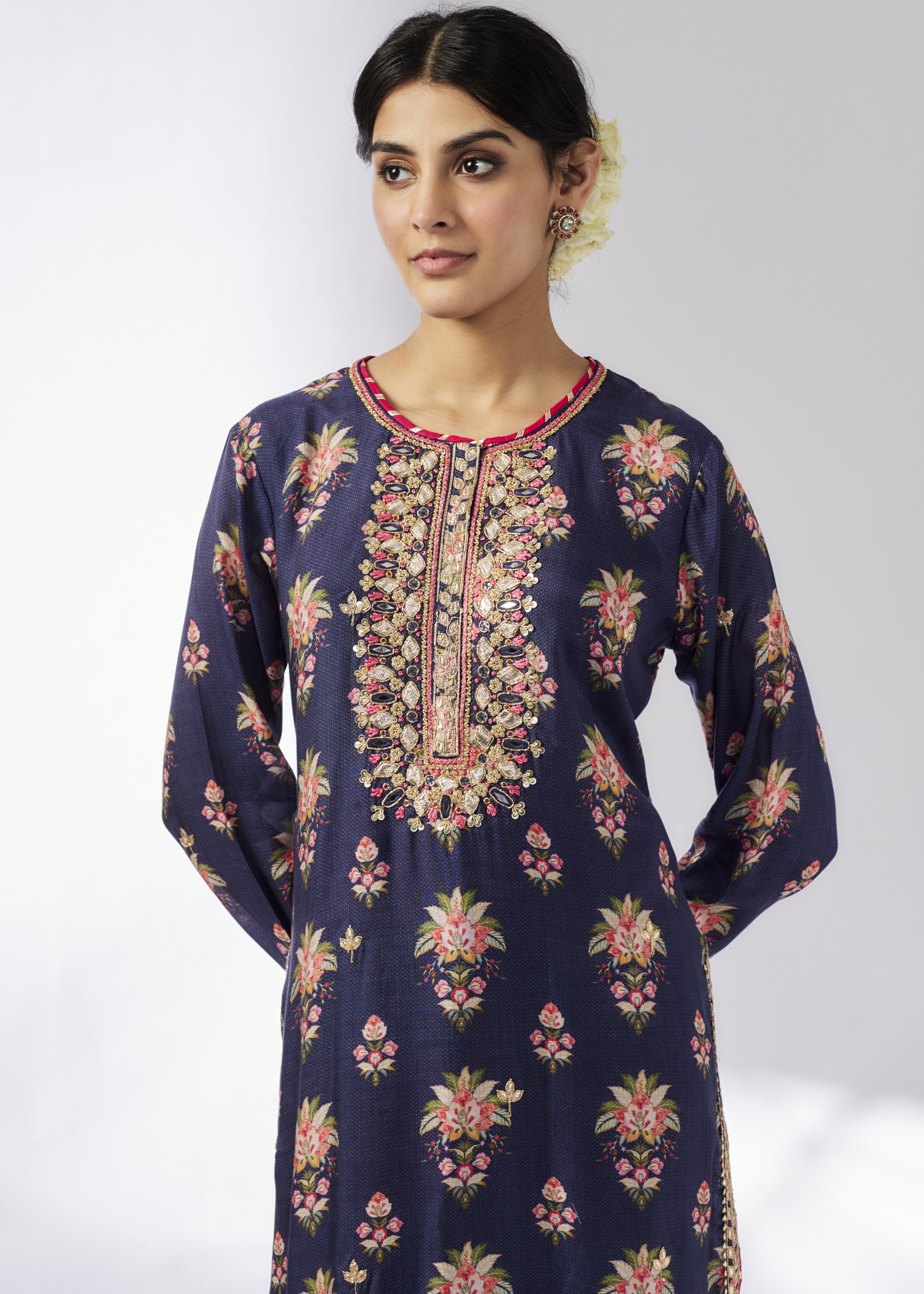 Navy Dhara Tunic