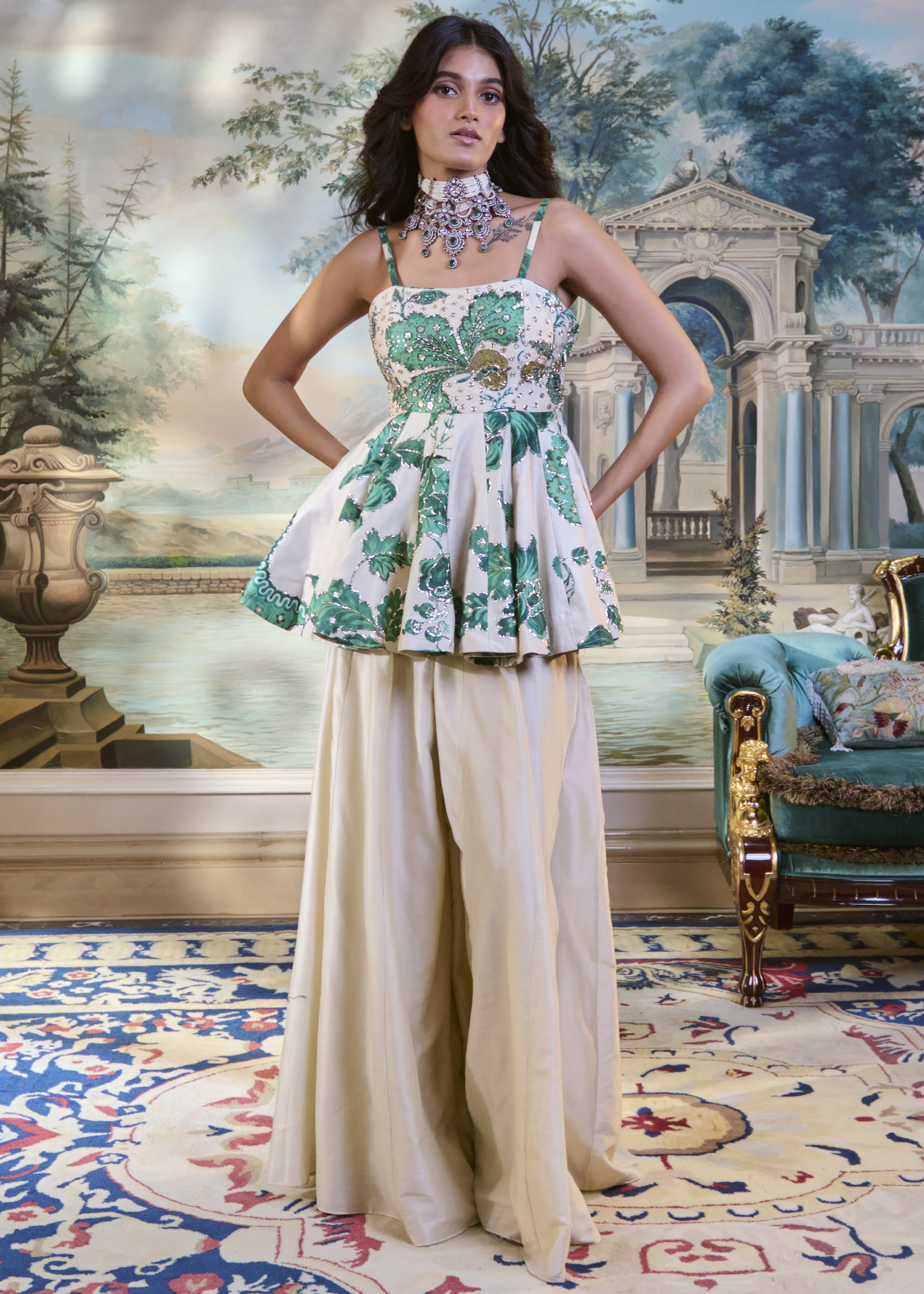Farah Peplum Set