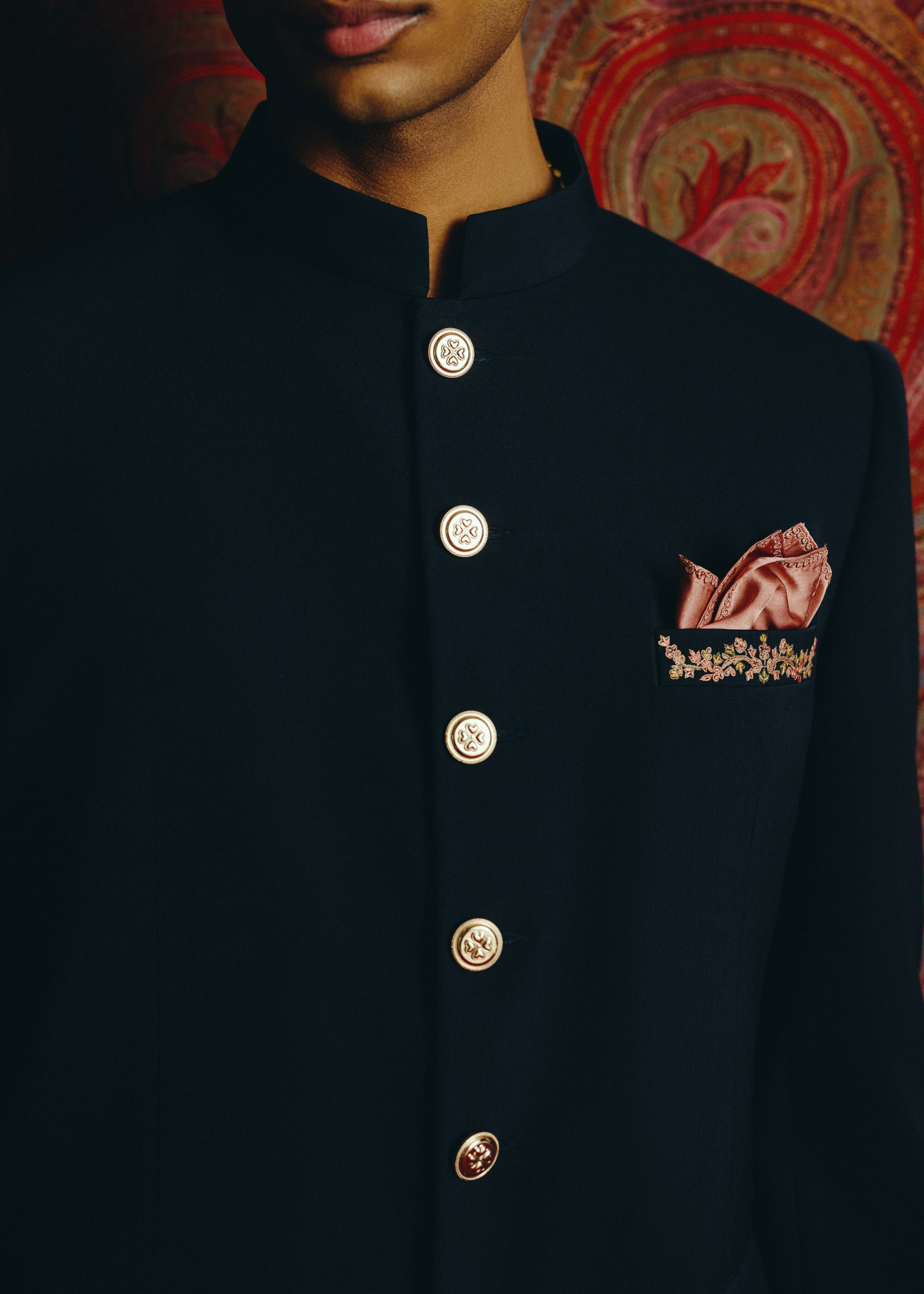 Navy Verve Bandgala