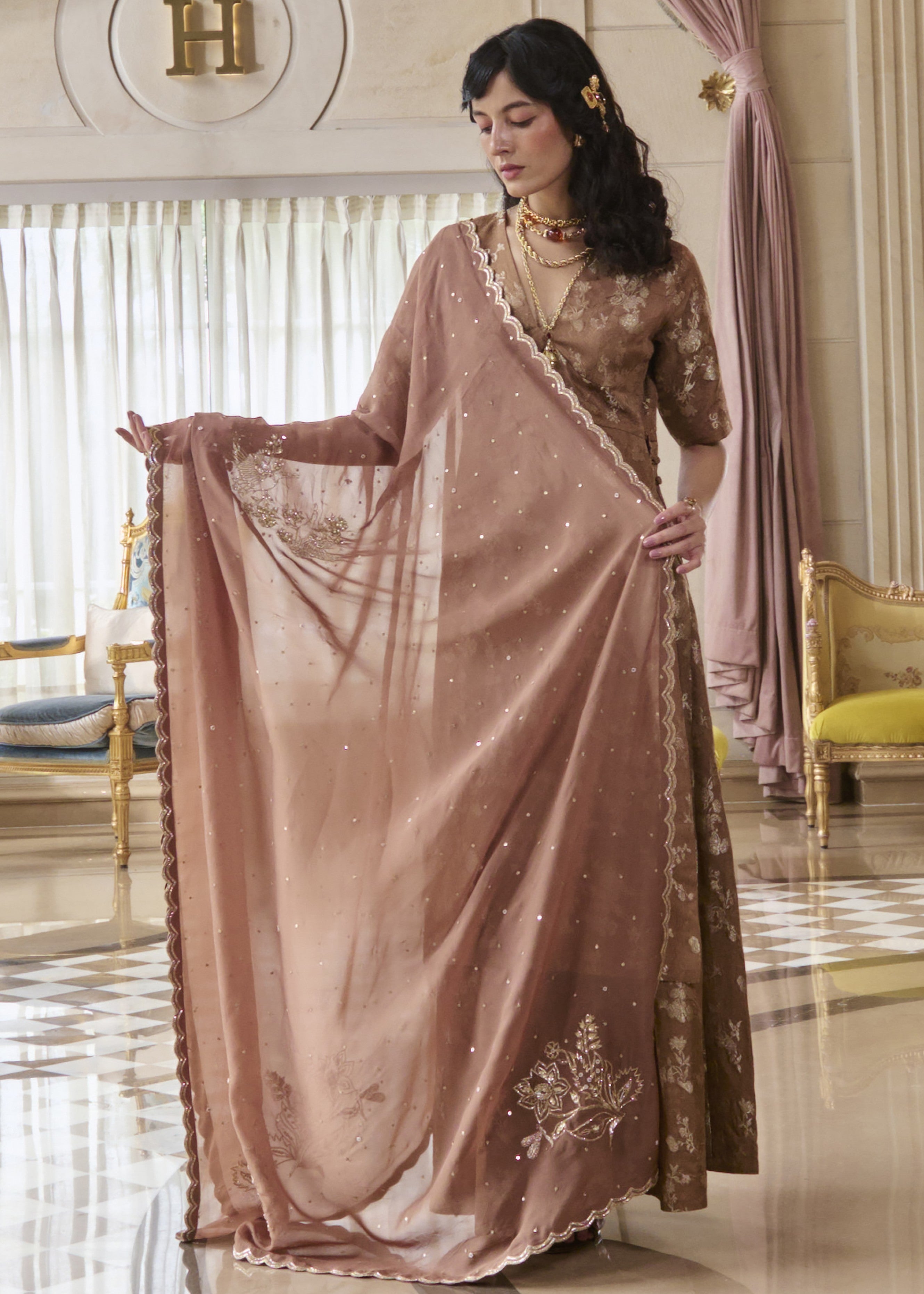 Chiara Kurta Set – Mocha