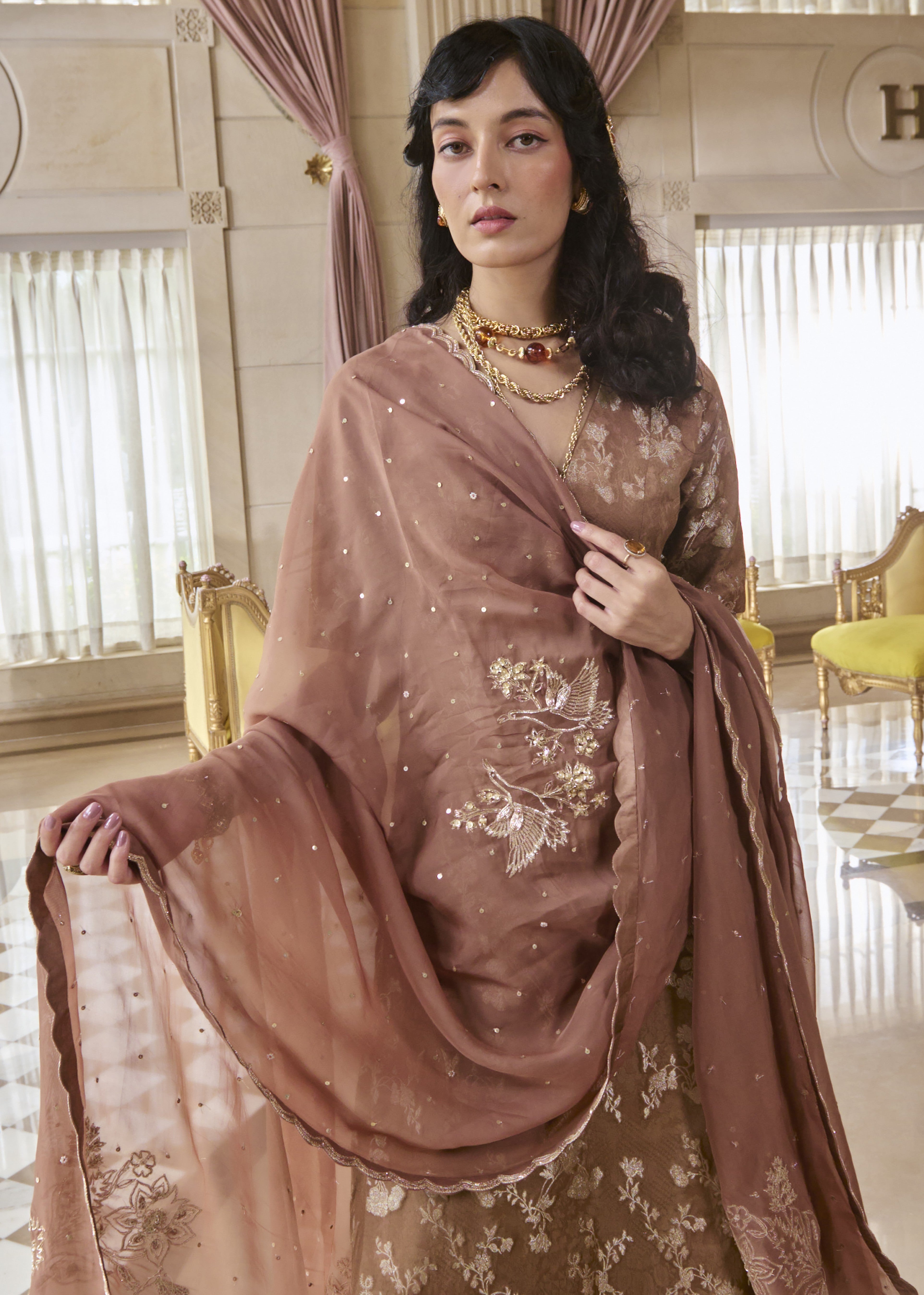 Chiara Kurta Set – Mocha