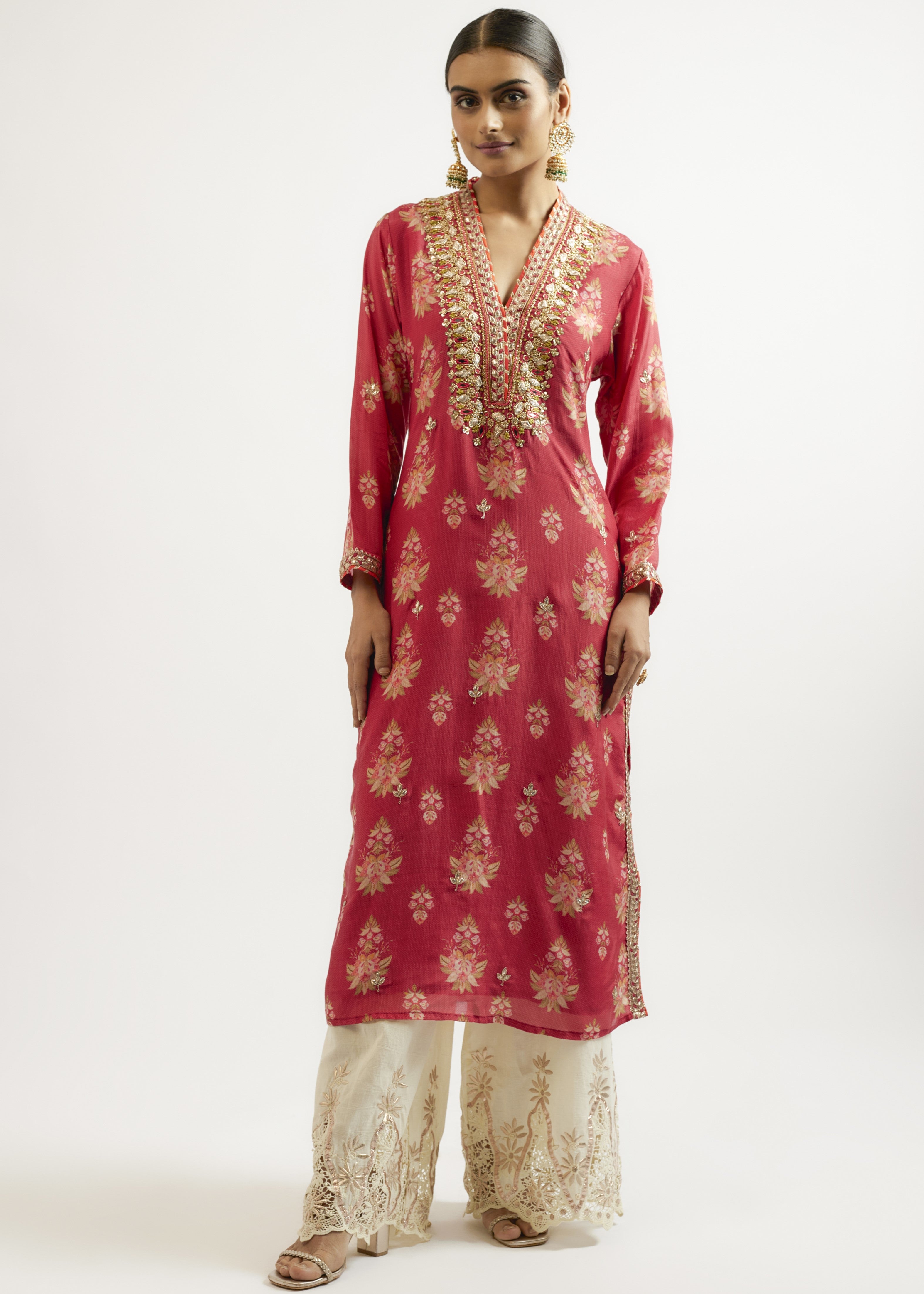 Red Gargi Tunic