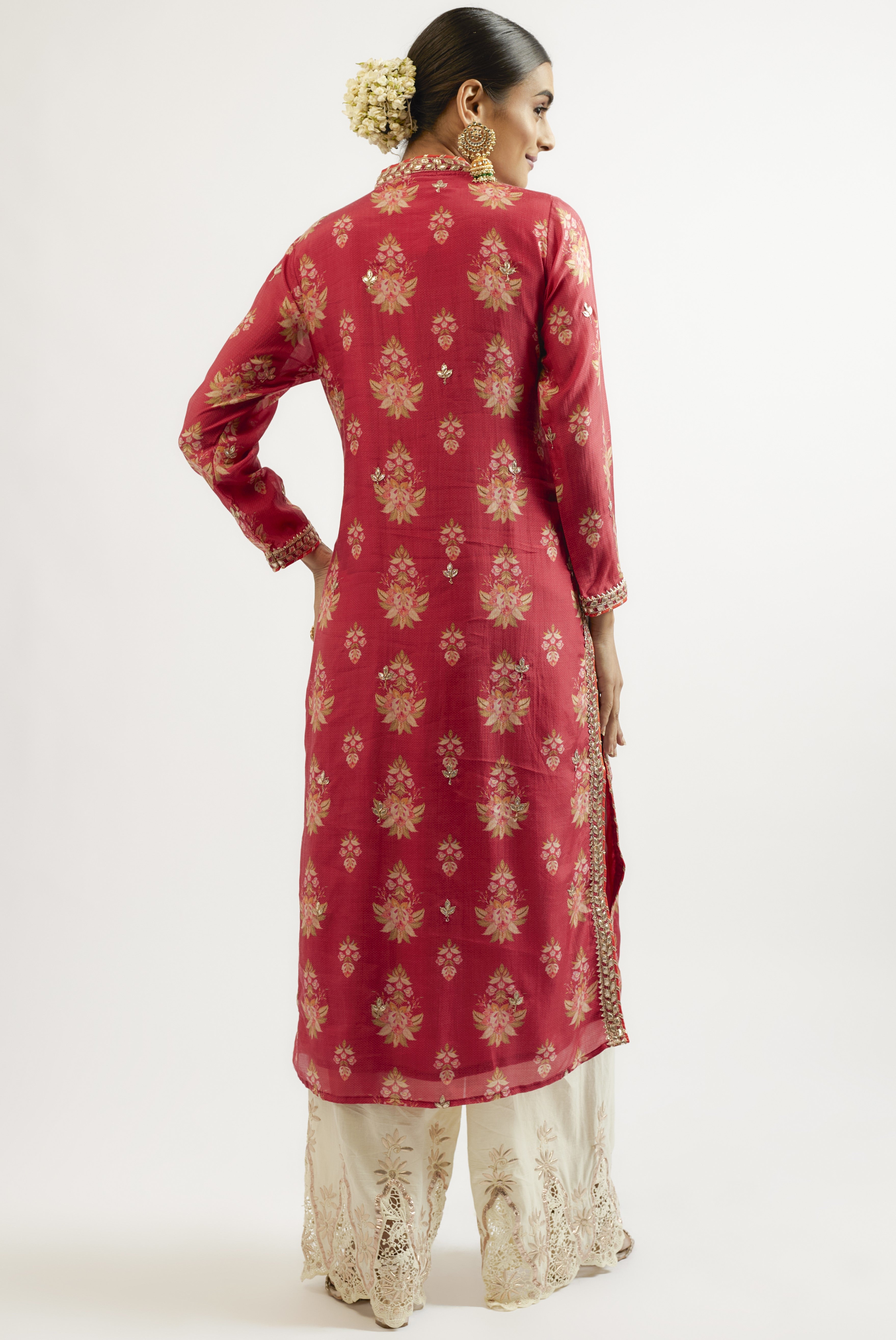 Red Gargi Tunic