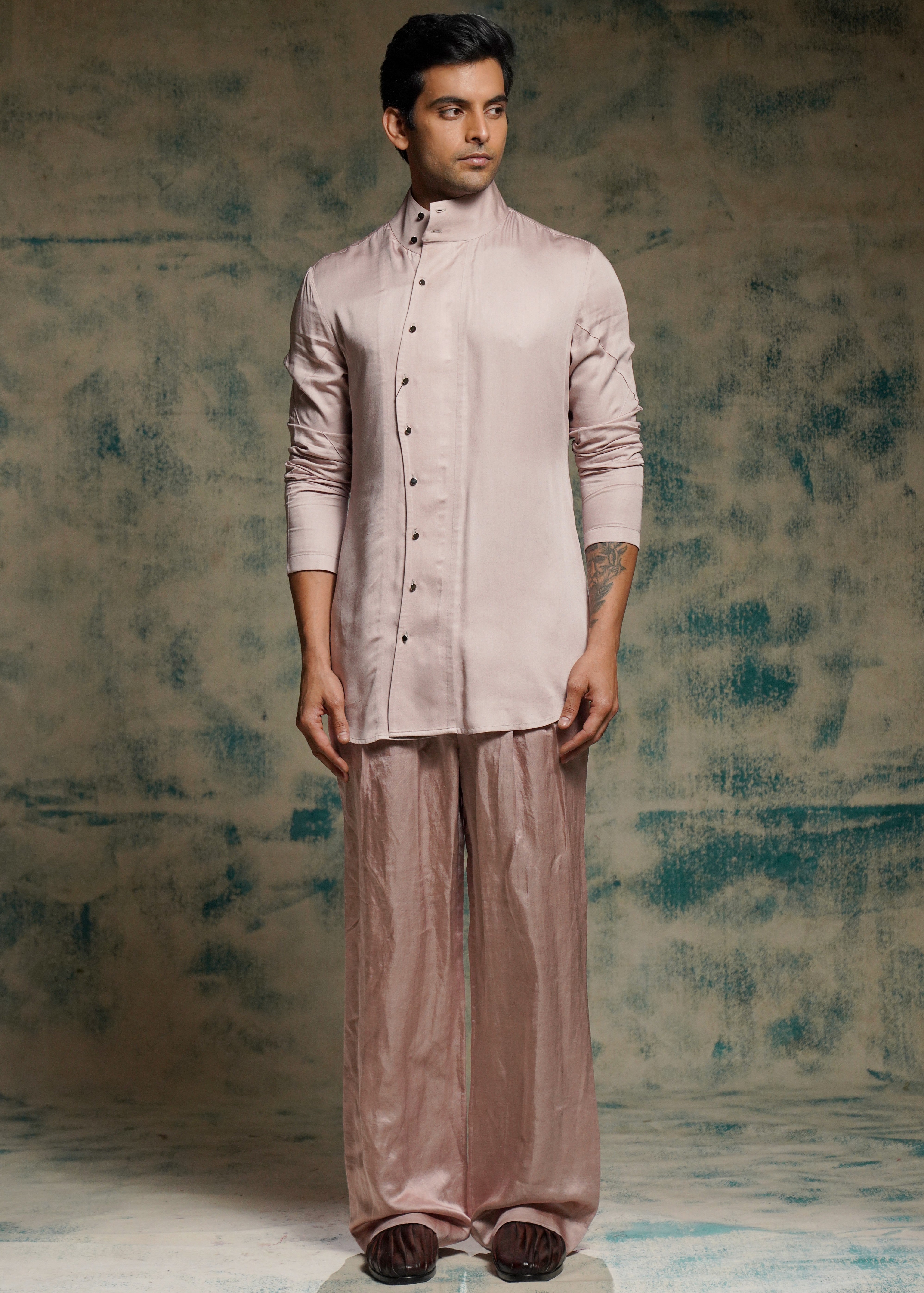 Mauve Whisper Shirt Set