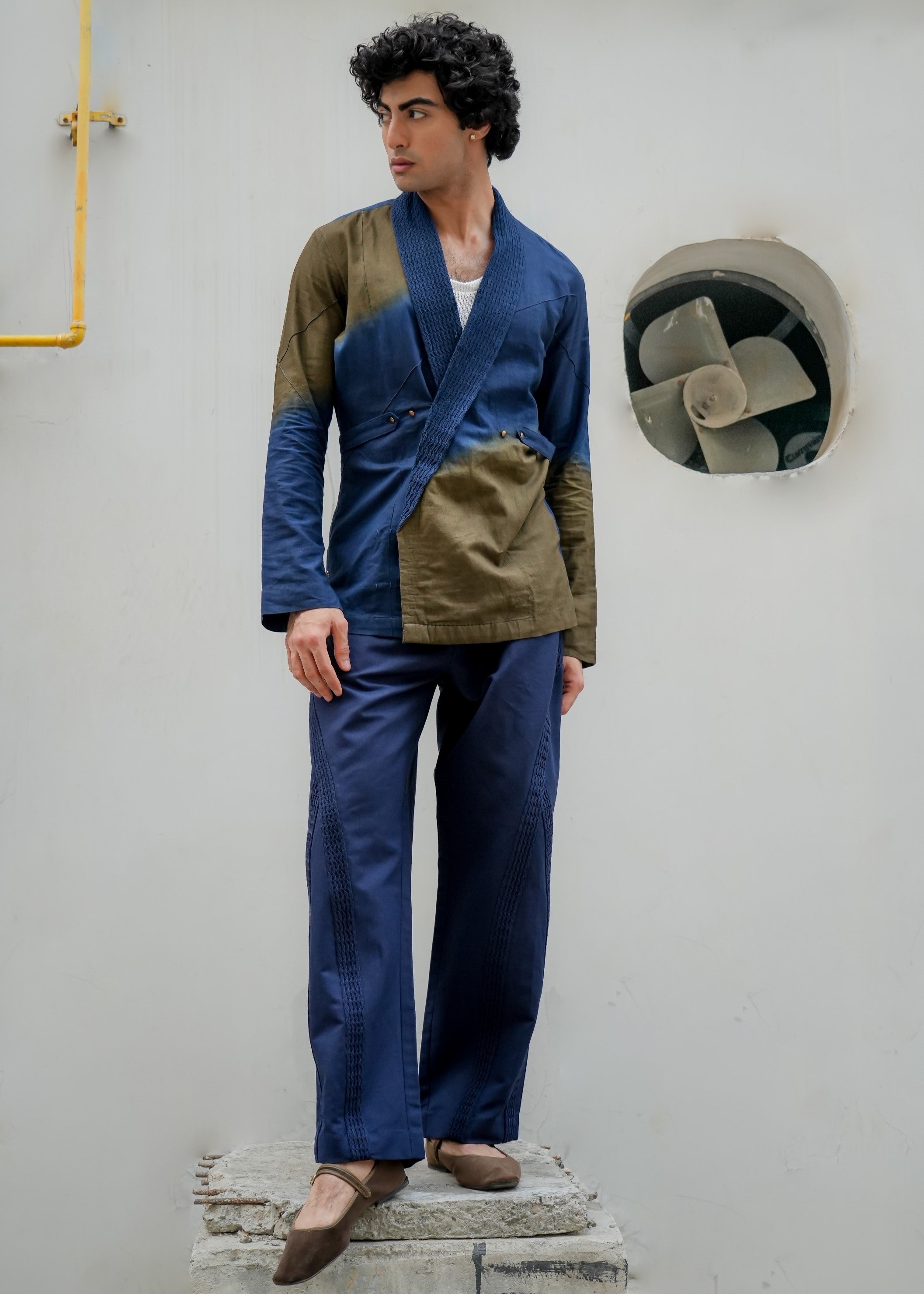 Teal & Olive Shacket Set