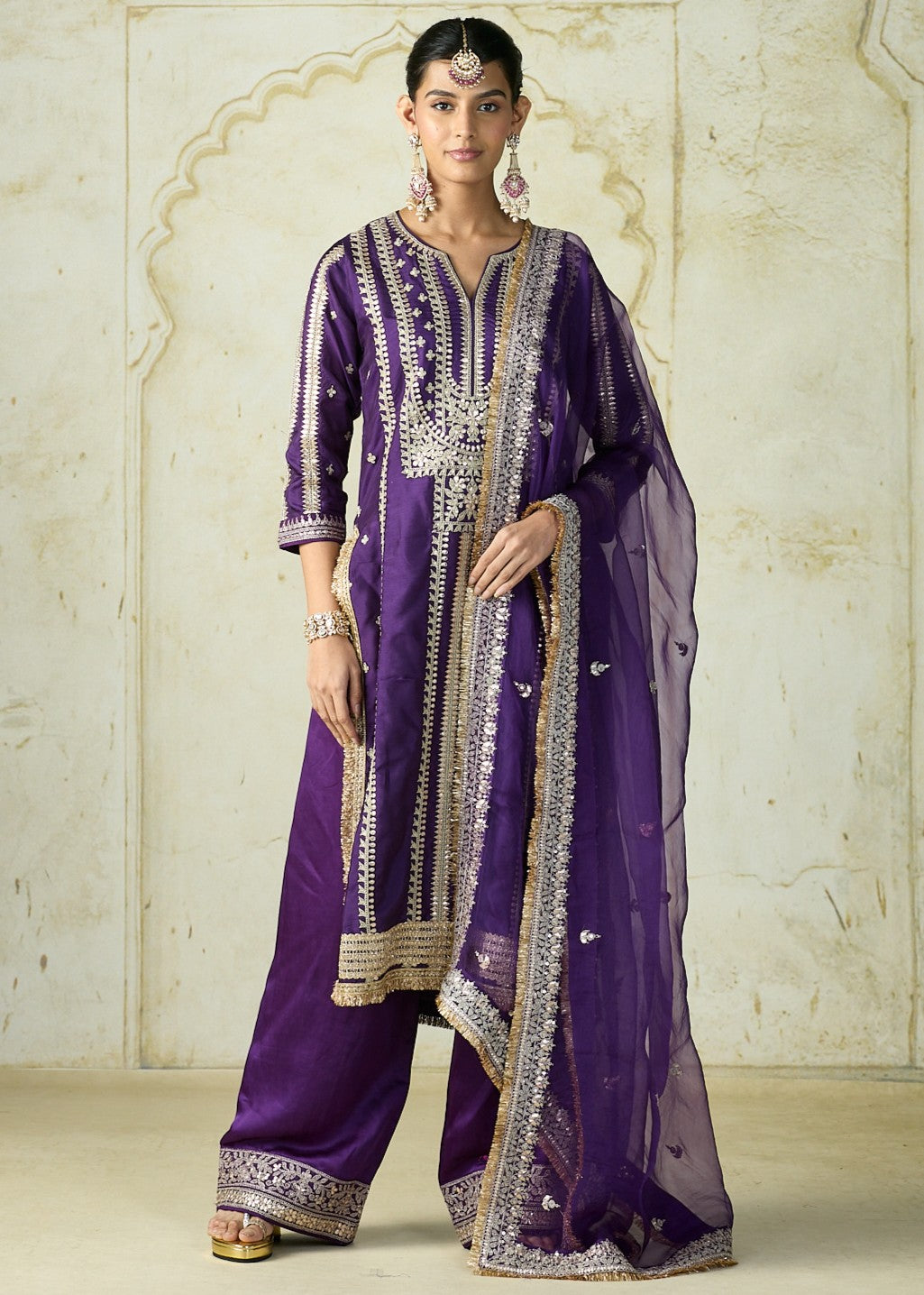 Purple Lakshmi Kurta Set