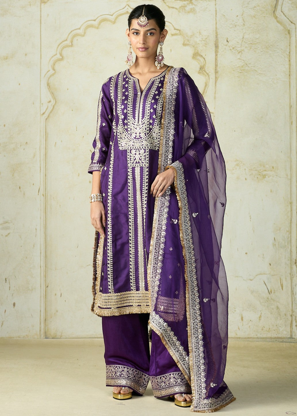 Purple Lakshmi Kurta Set