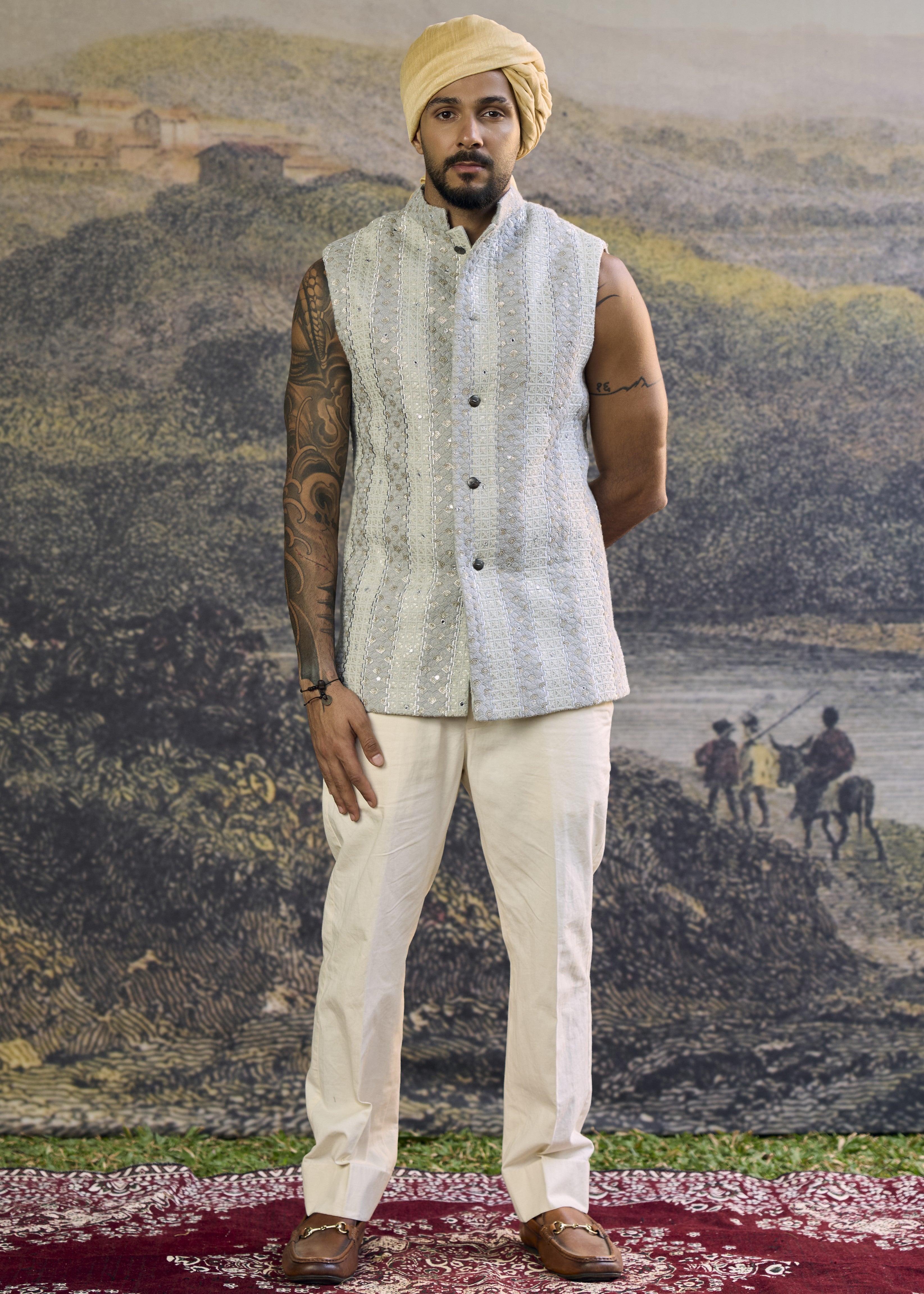 Zoravar Chikankari Bandi Set-A