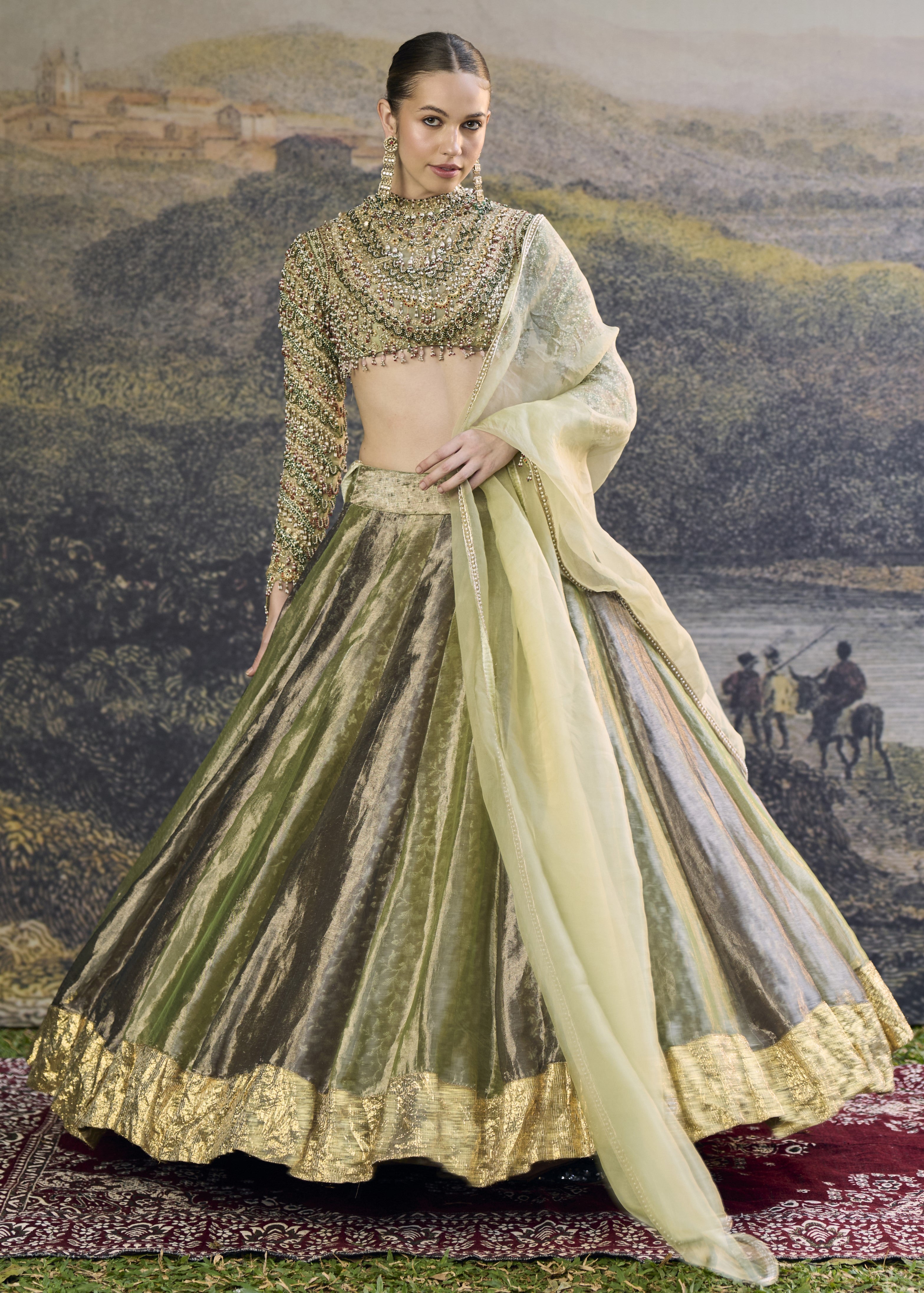 Zarreen Jadau Lehenga Set