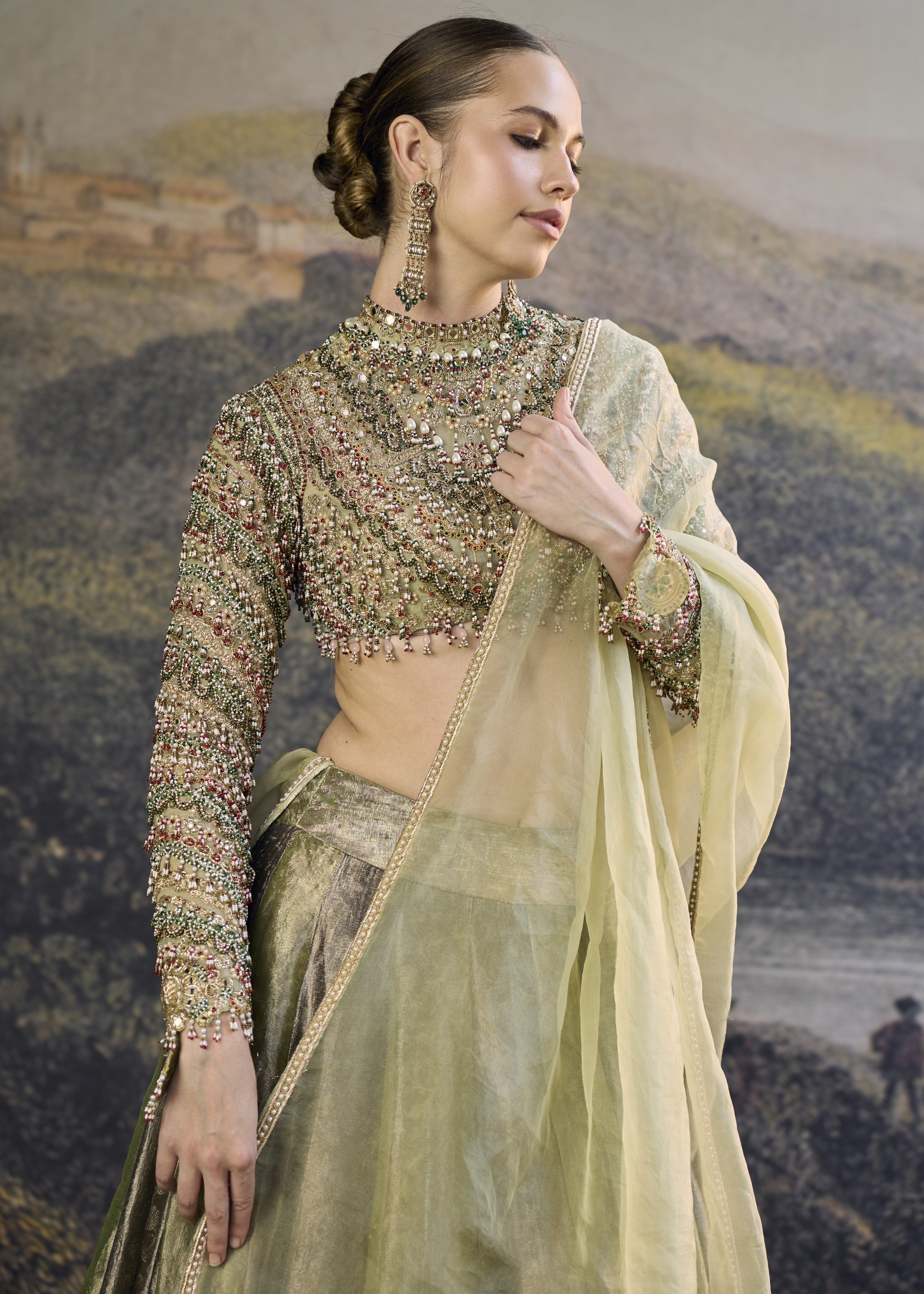 Zarreen Jadau Lehenga Set