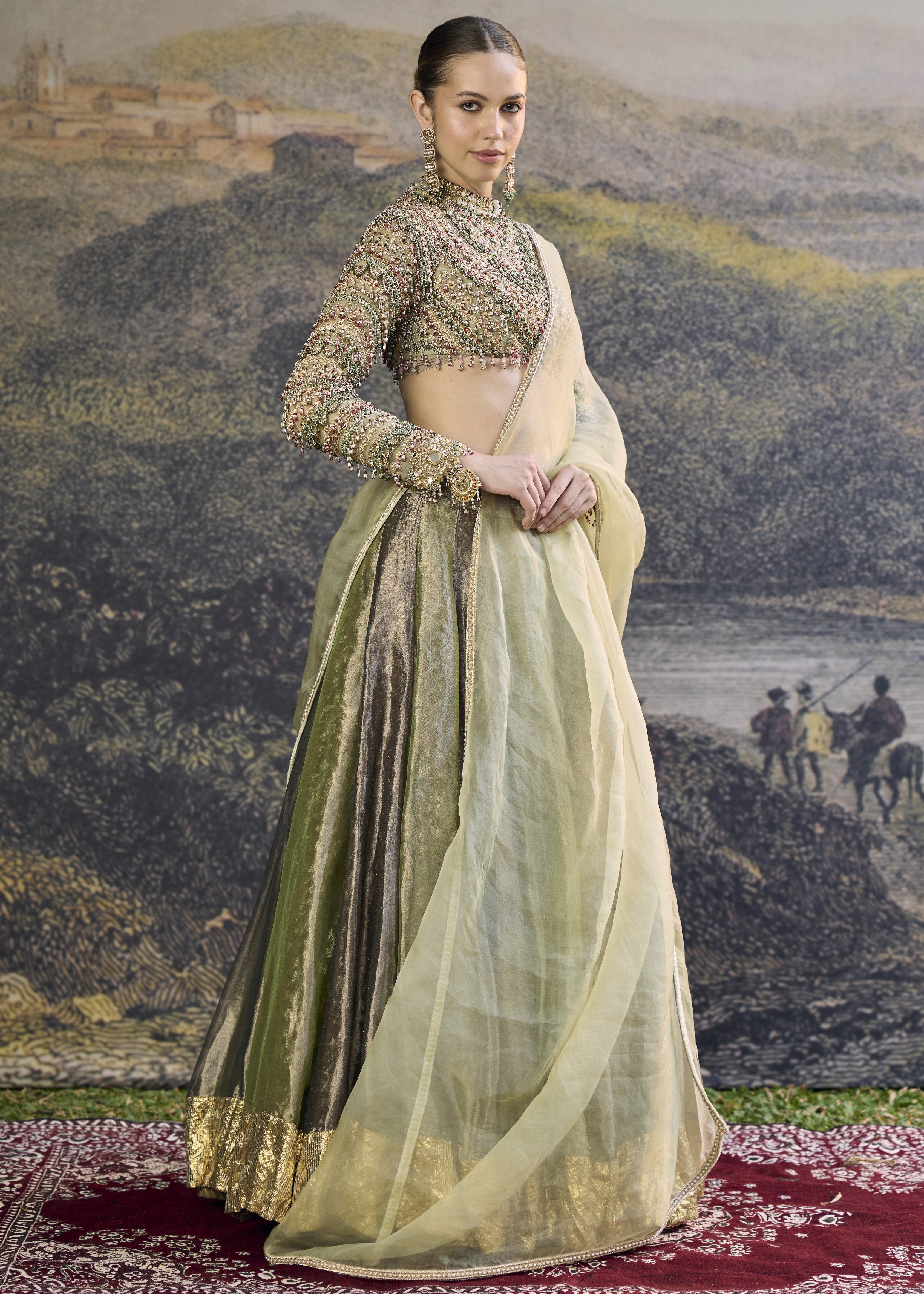 Zarreen Jadau Lehenga Set