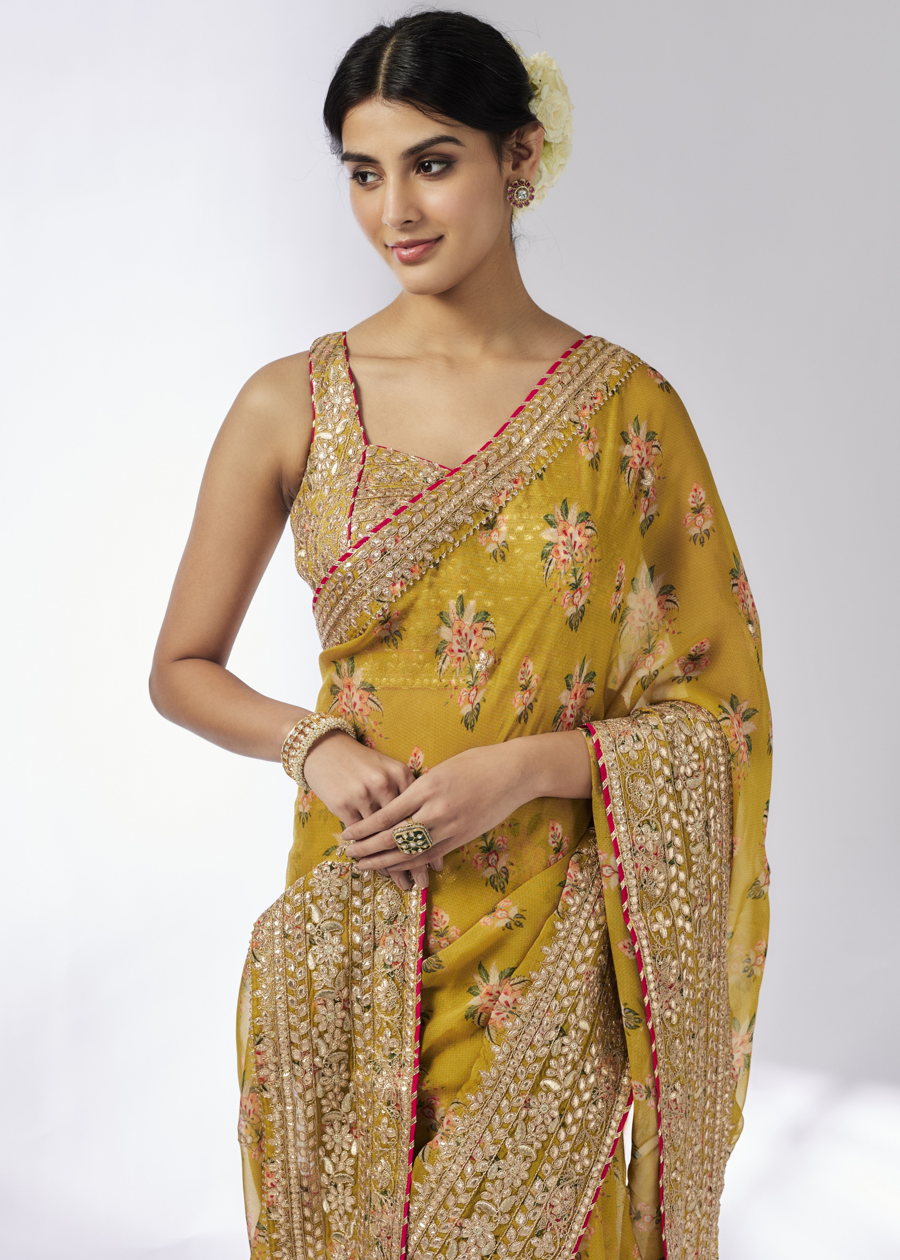 Mustard Masoom Sari Set