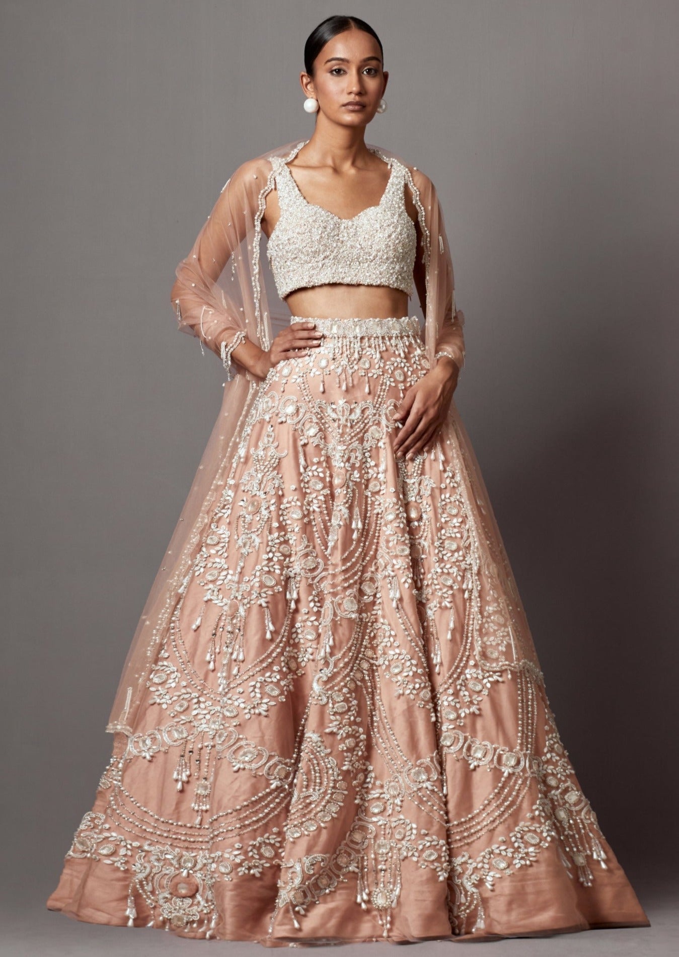 Dust Rose Lehenga