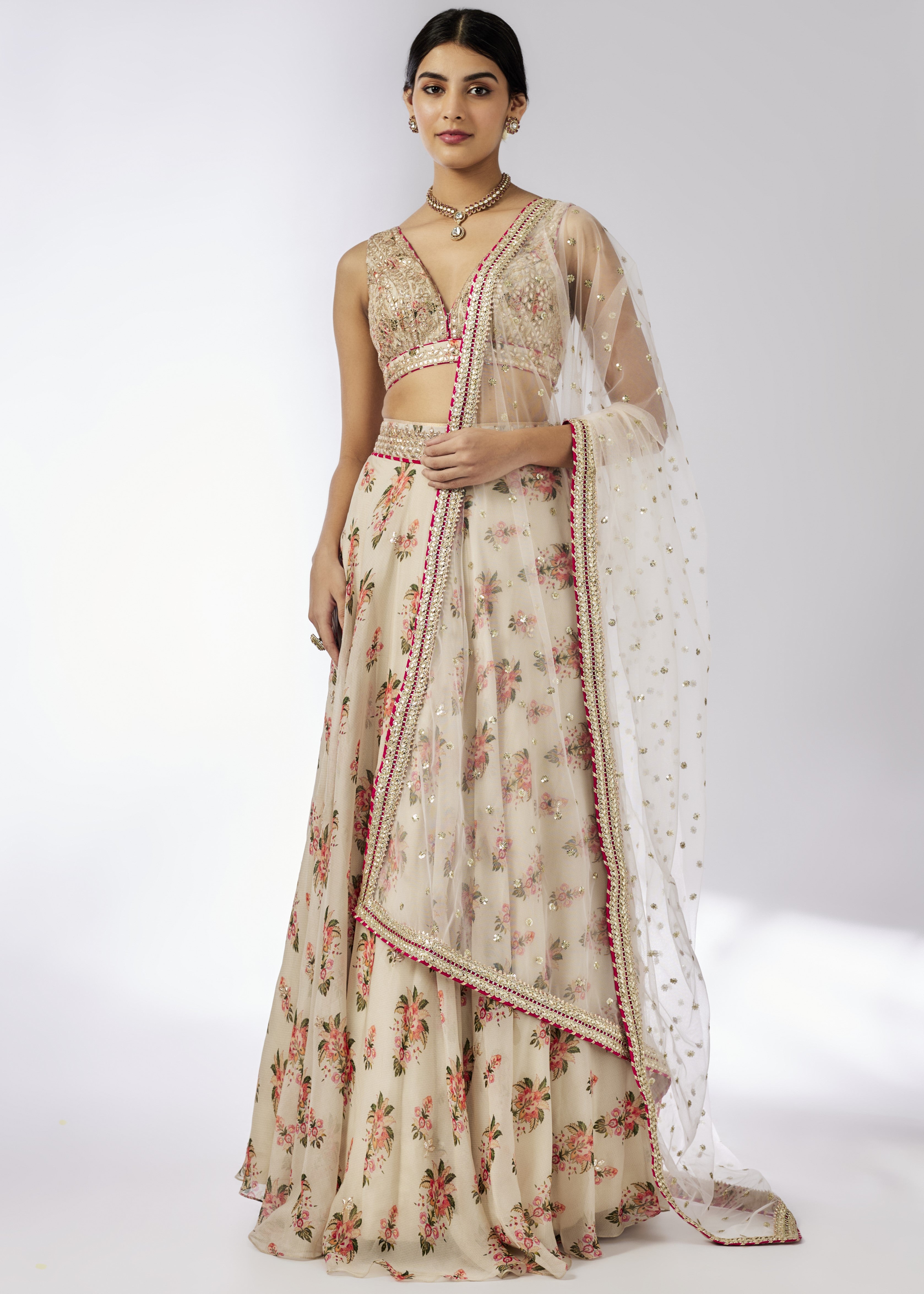 Ivory Esha Lehenga Set