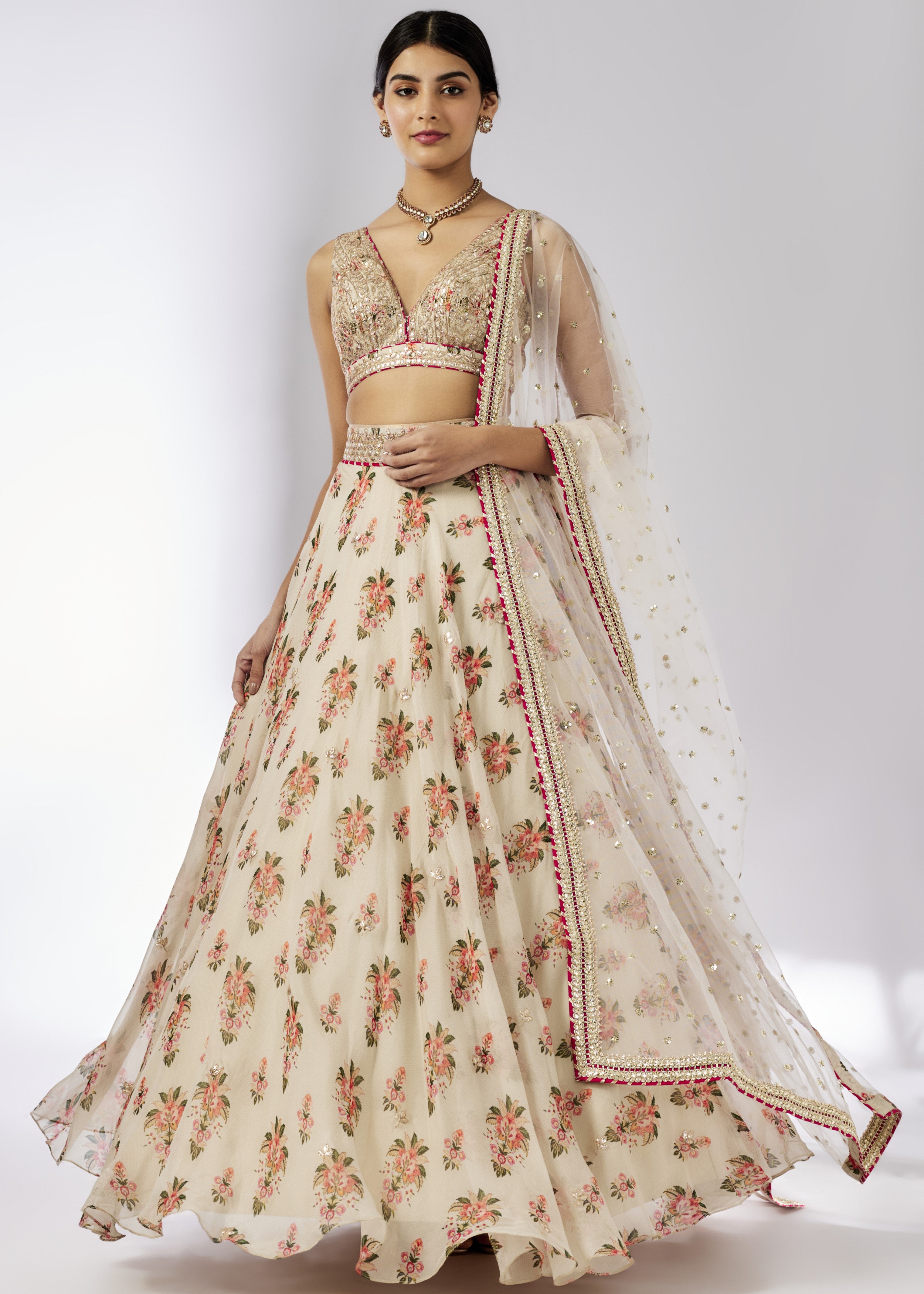 Ivory Esha Lehenga Set