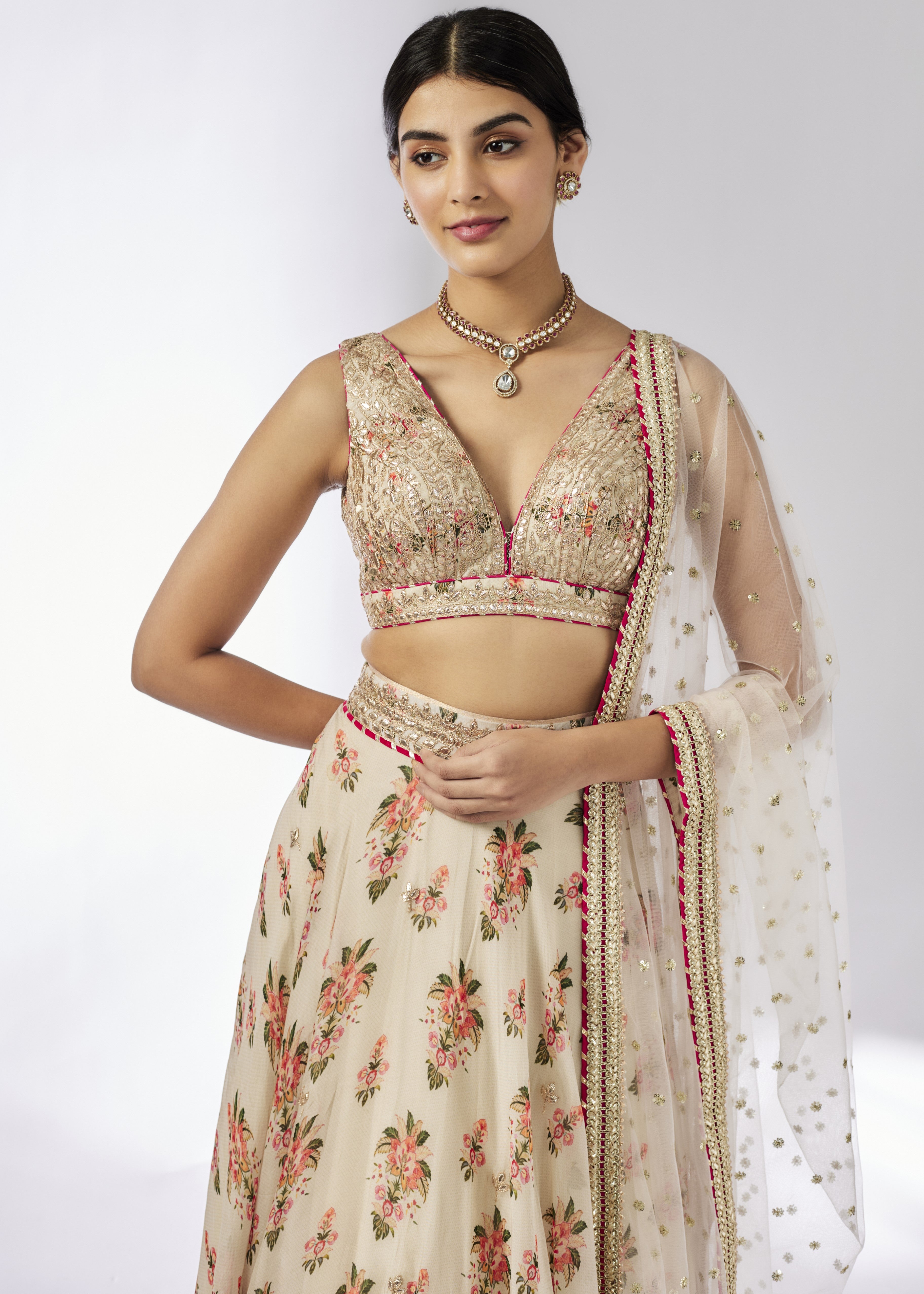 Ivory Esha Lehenga Set