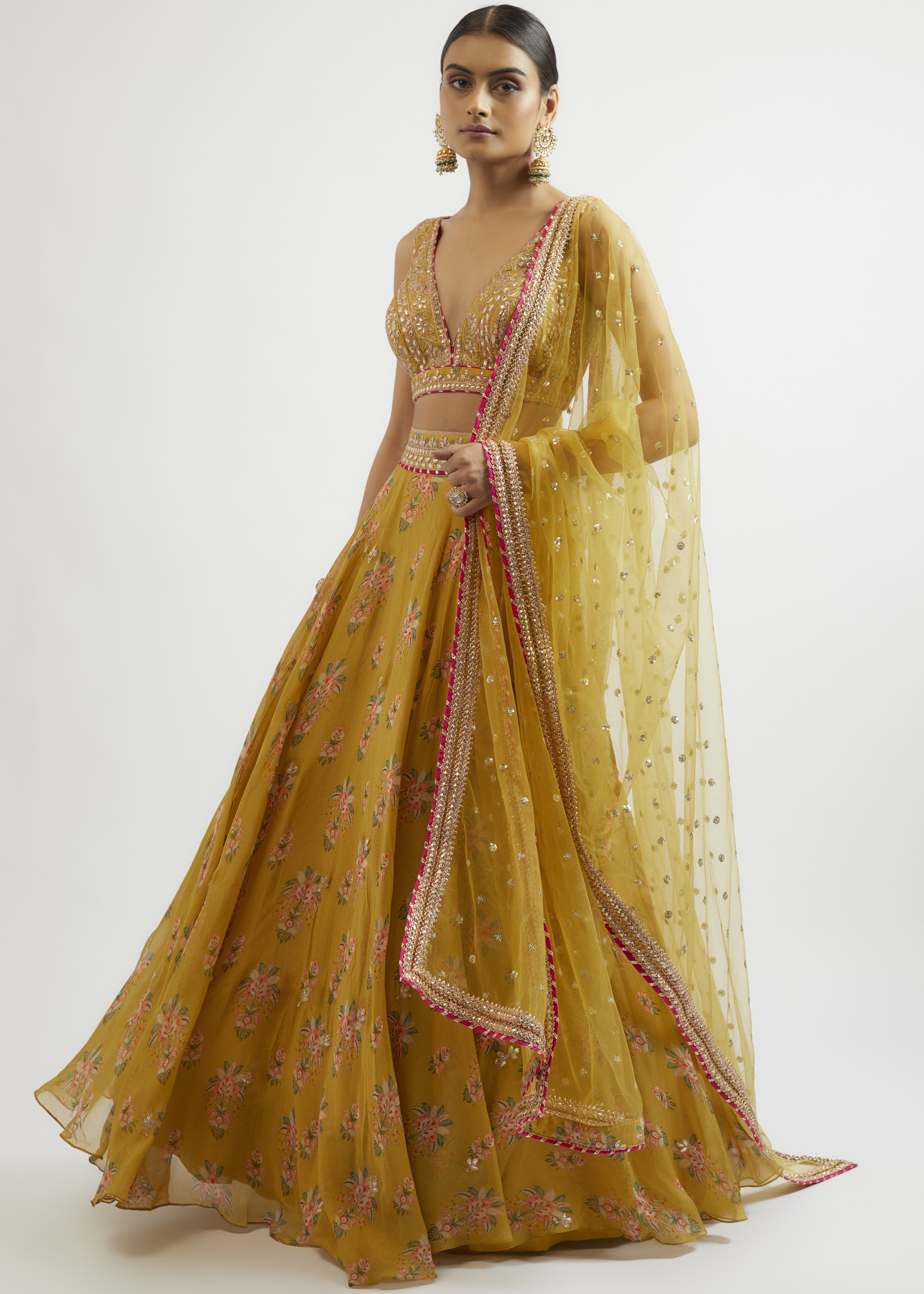 Mustard Esha Lehenga Set