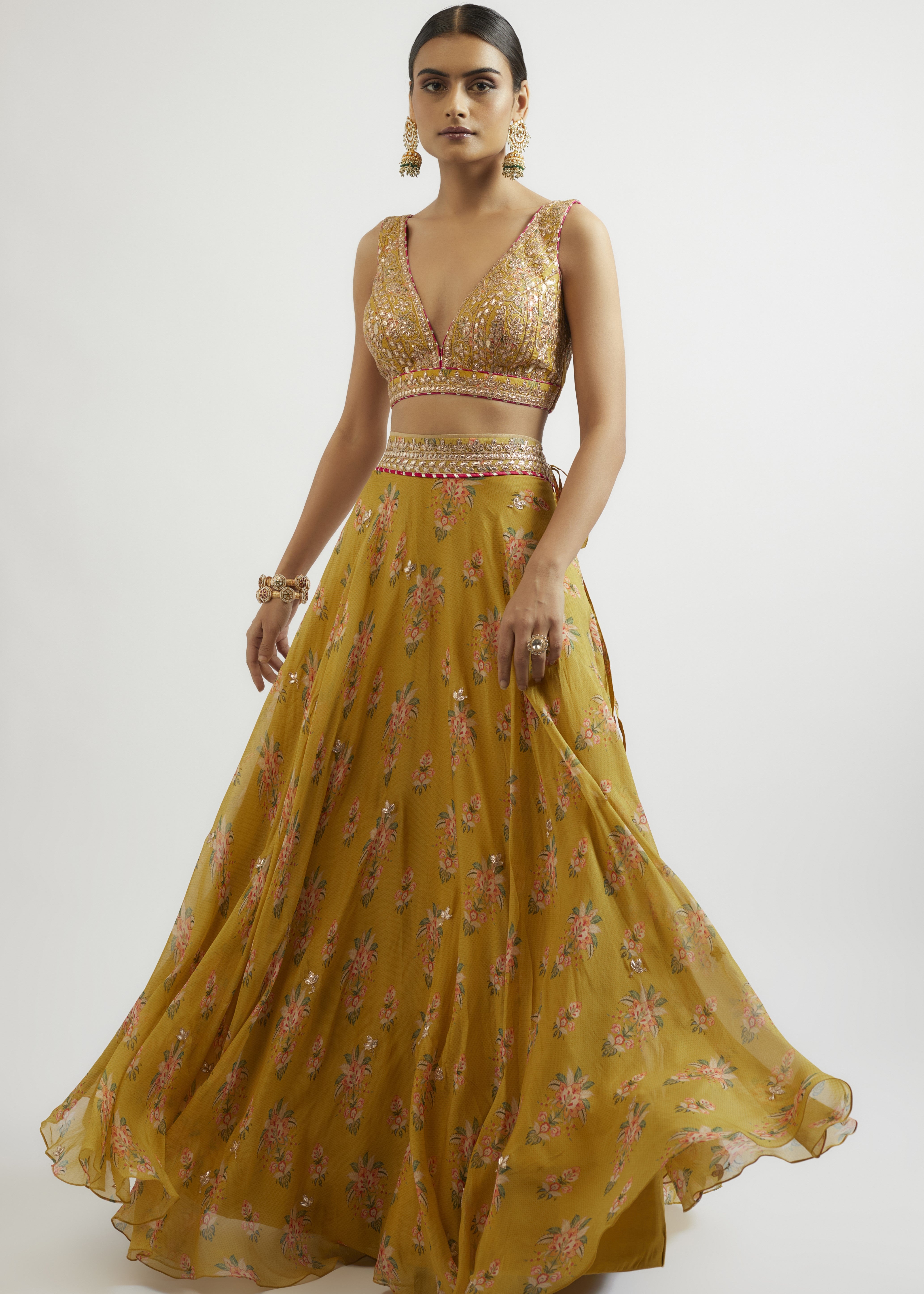 Mustard Esha Lehenga Set