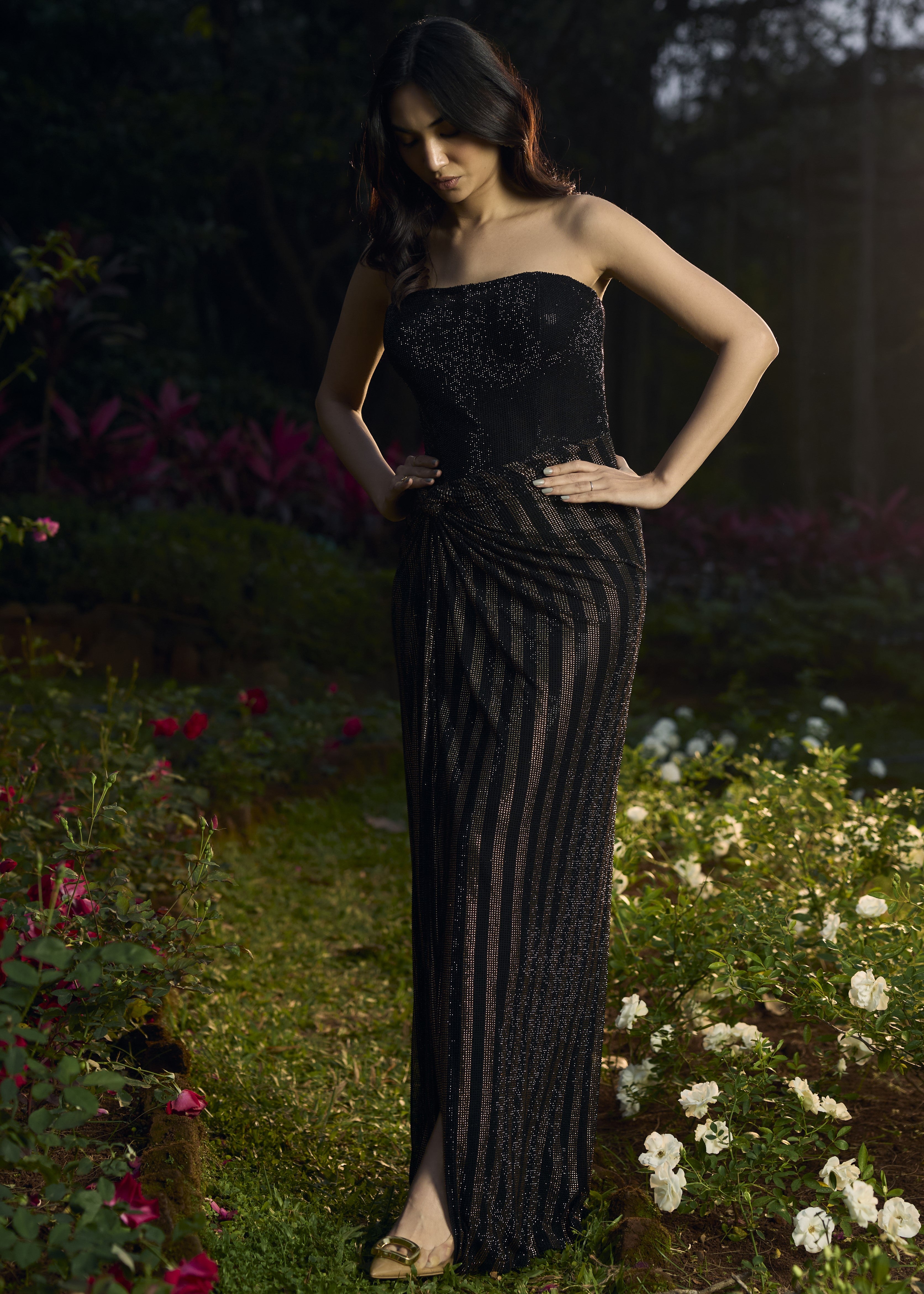 Shyamal Sona Crystal Gown