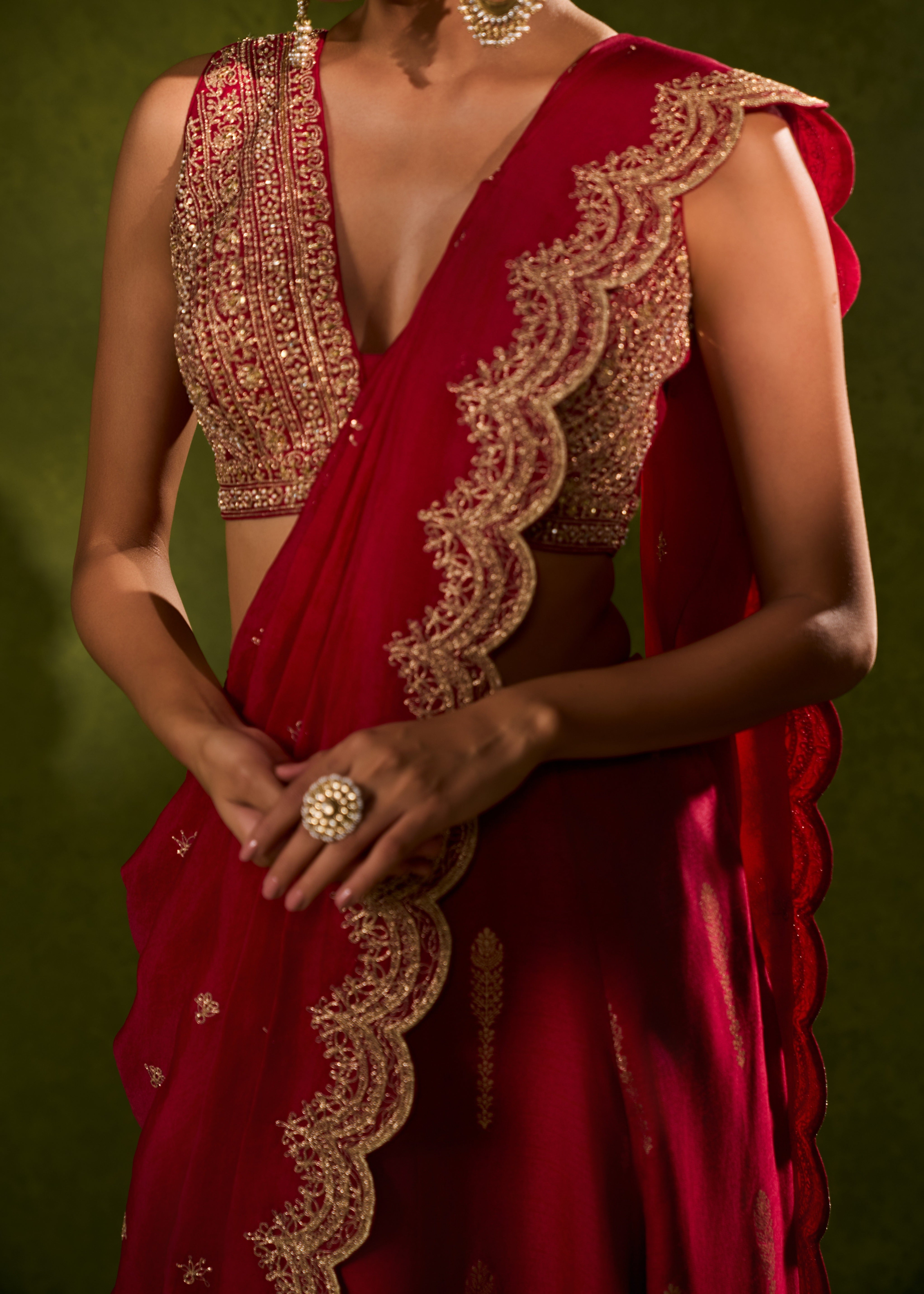 Amal Lehenga Sari