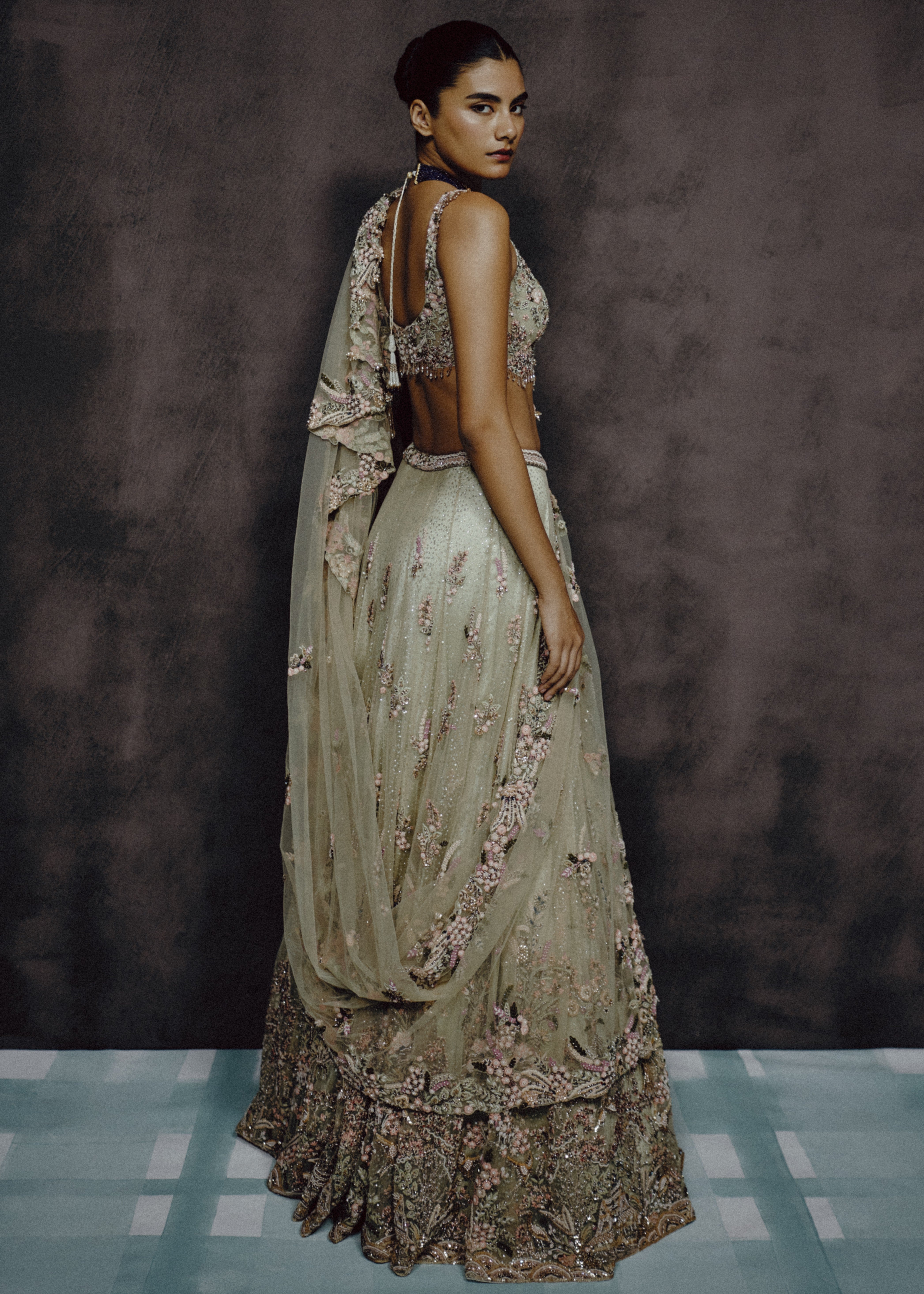 Verde Bloom  Lehenga