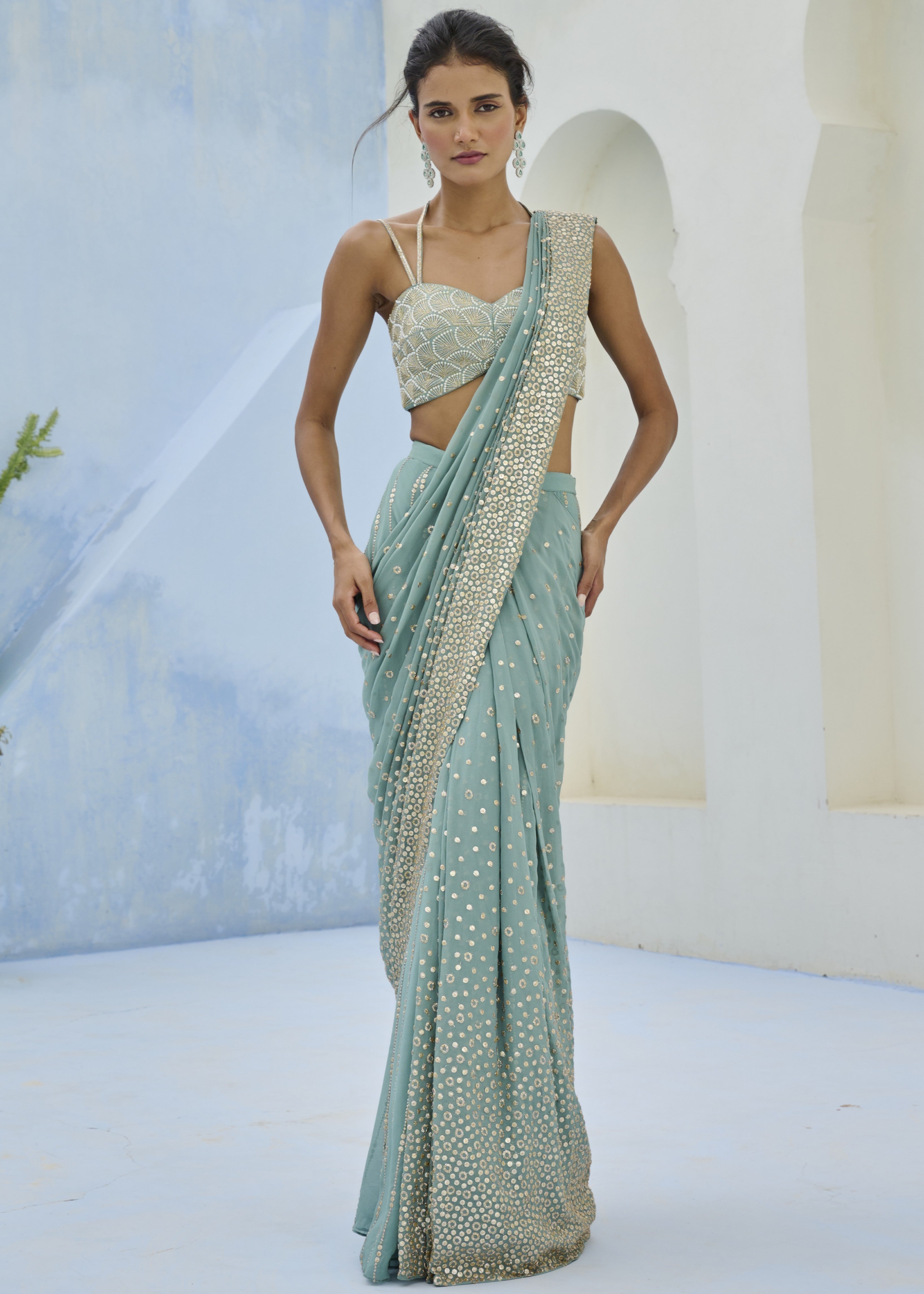 Sufi Pre-drape Sari