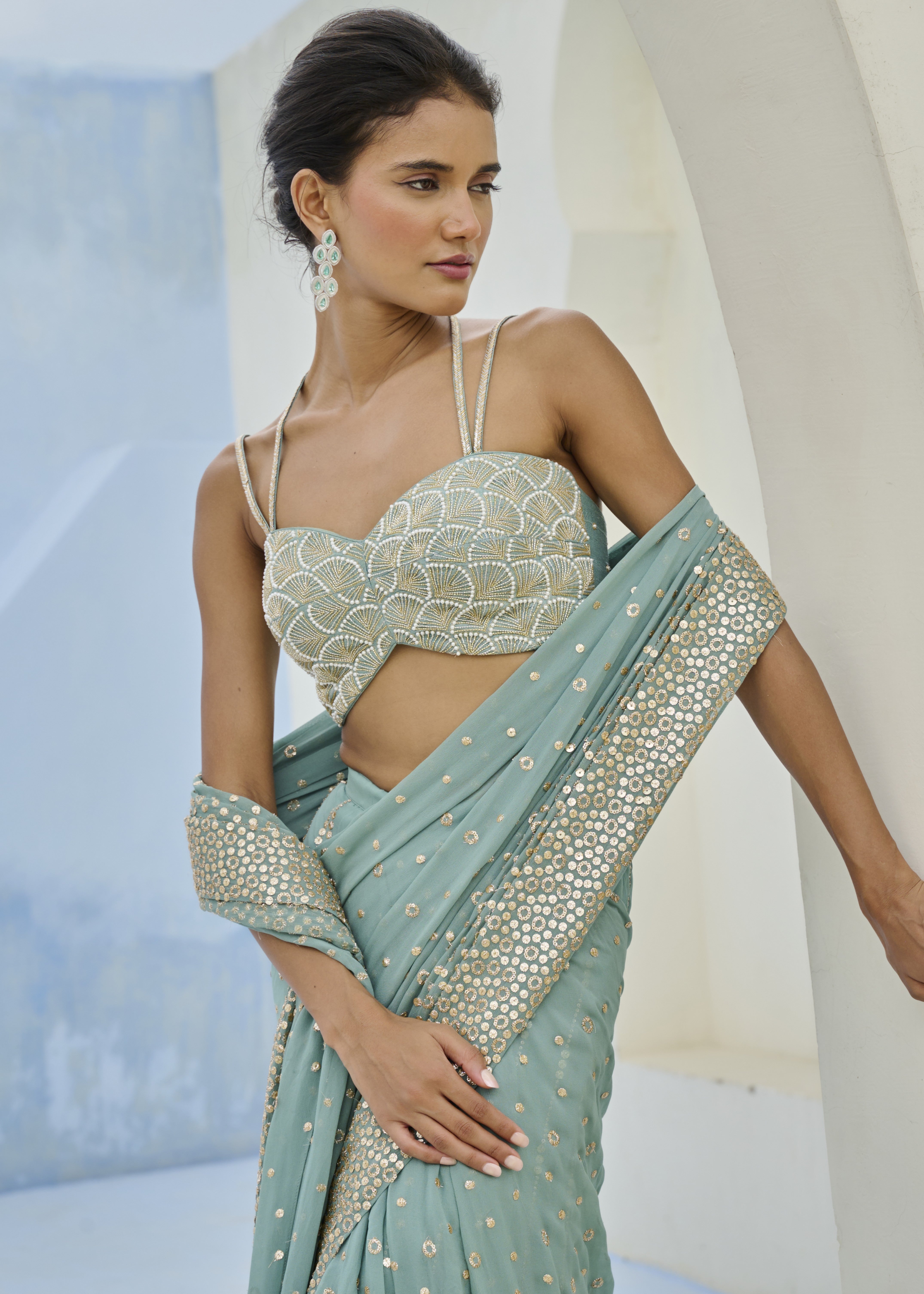 Sufi Pre-drape Sari