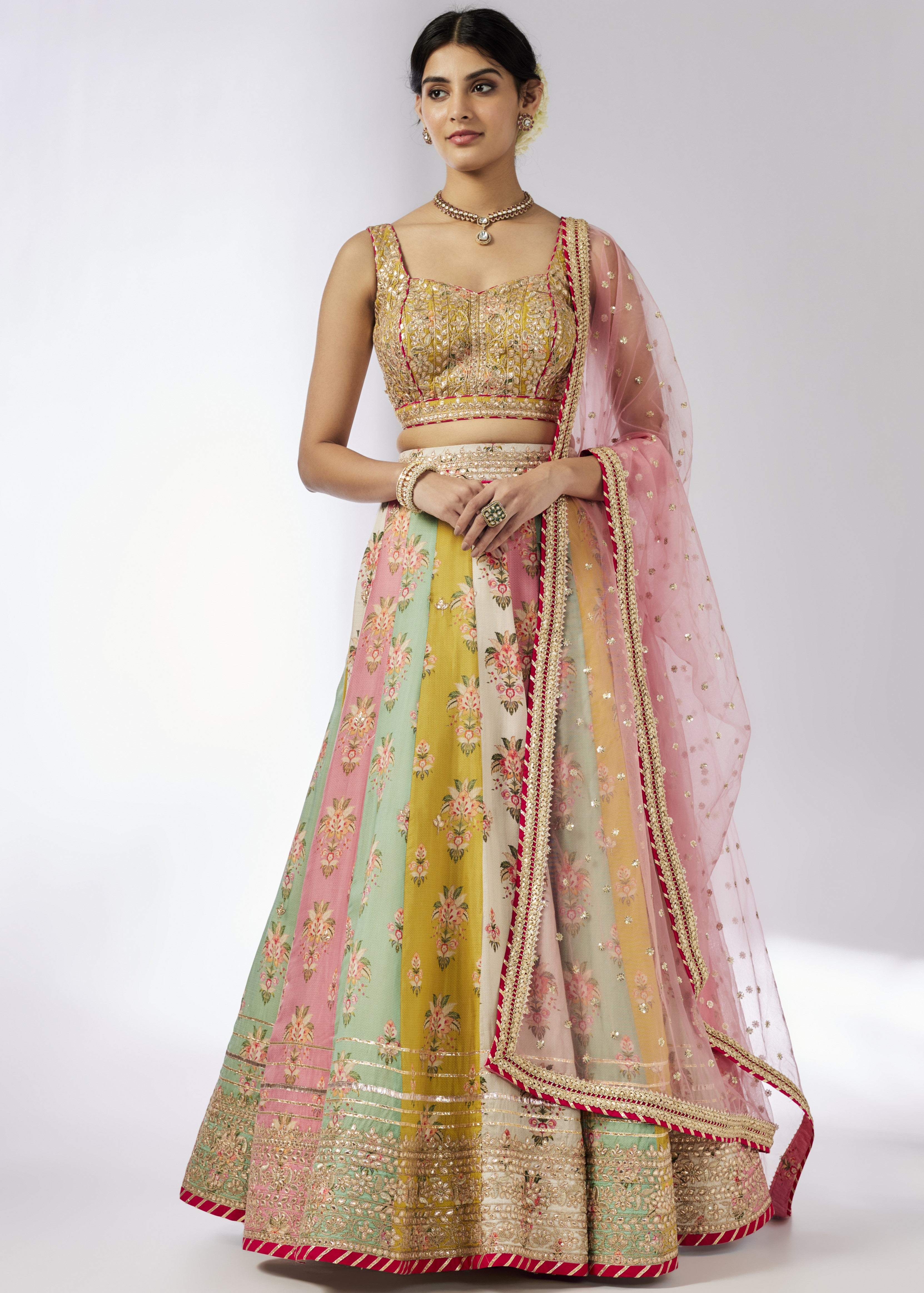 Multicolour Sayali Lehenga Set