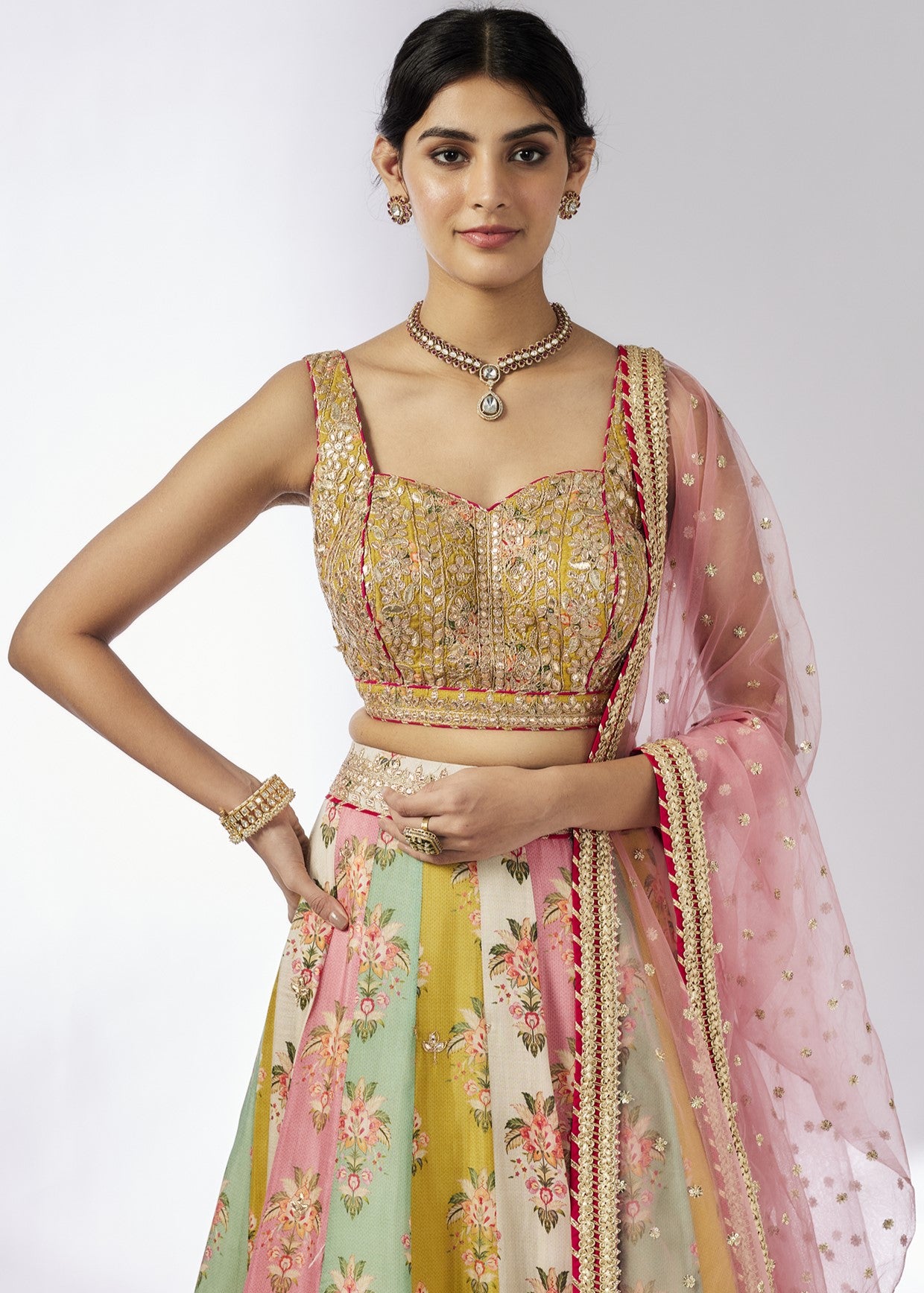 Multicolour Sayali Lehenga Set