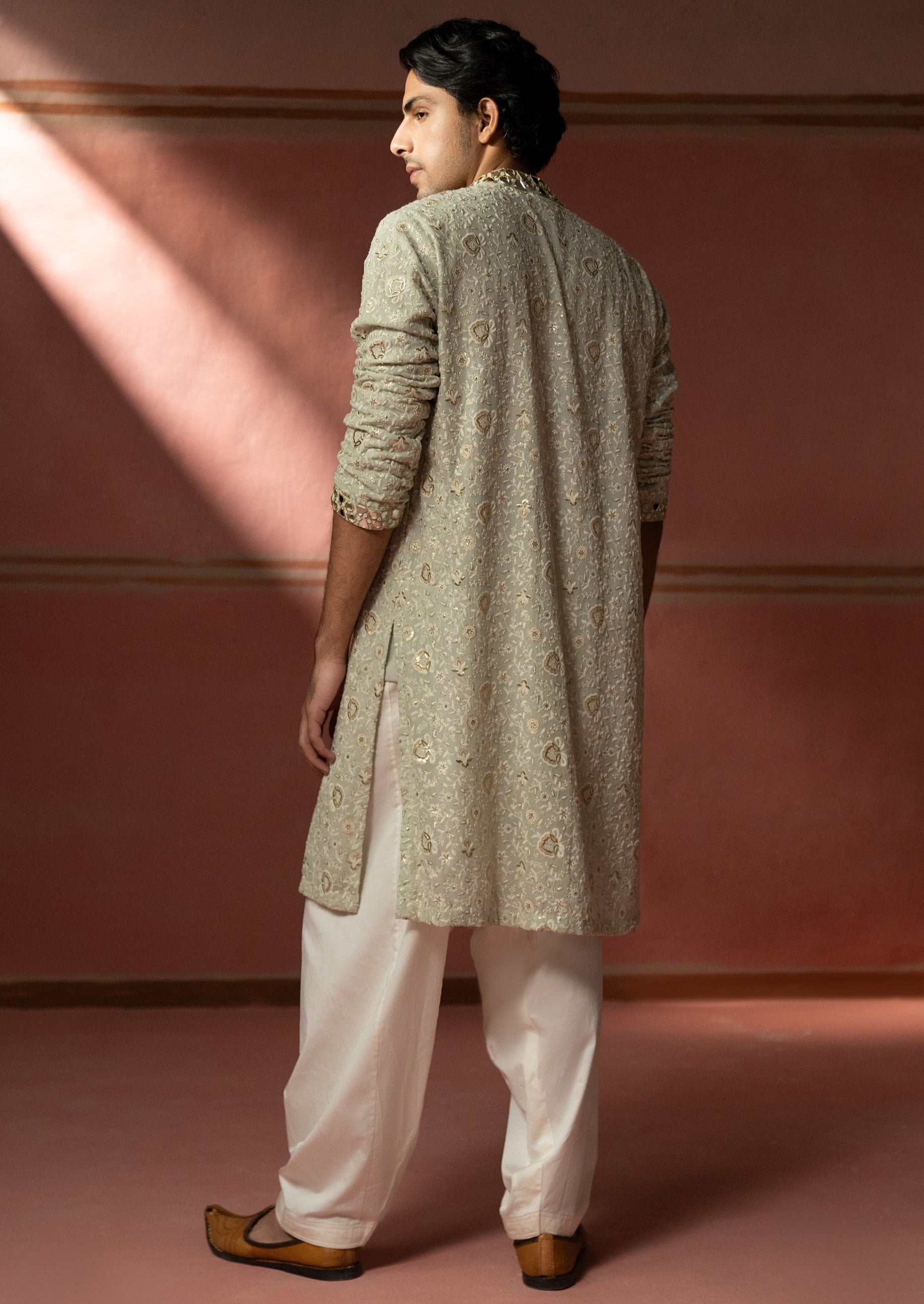 Mint Green Chikankari Kurta Set