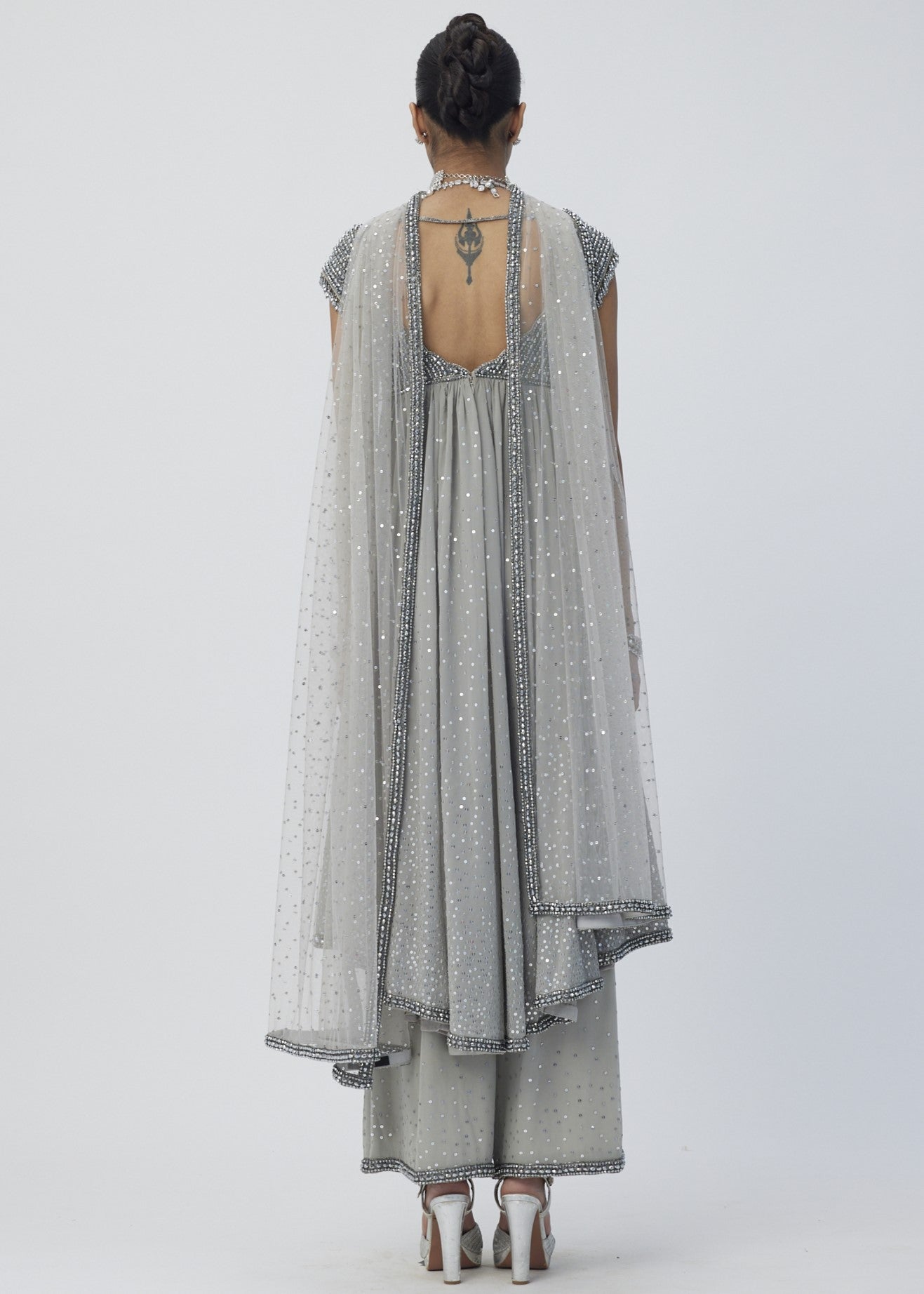 Crystal Grey Kurta Set