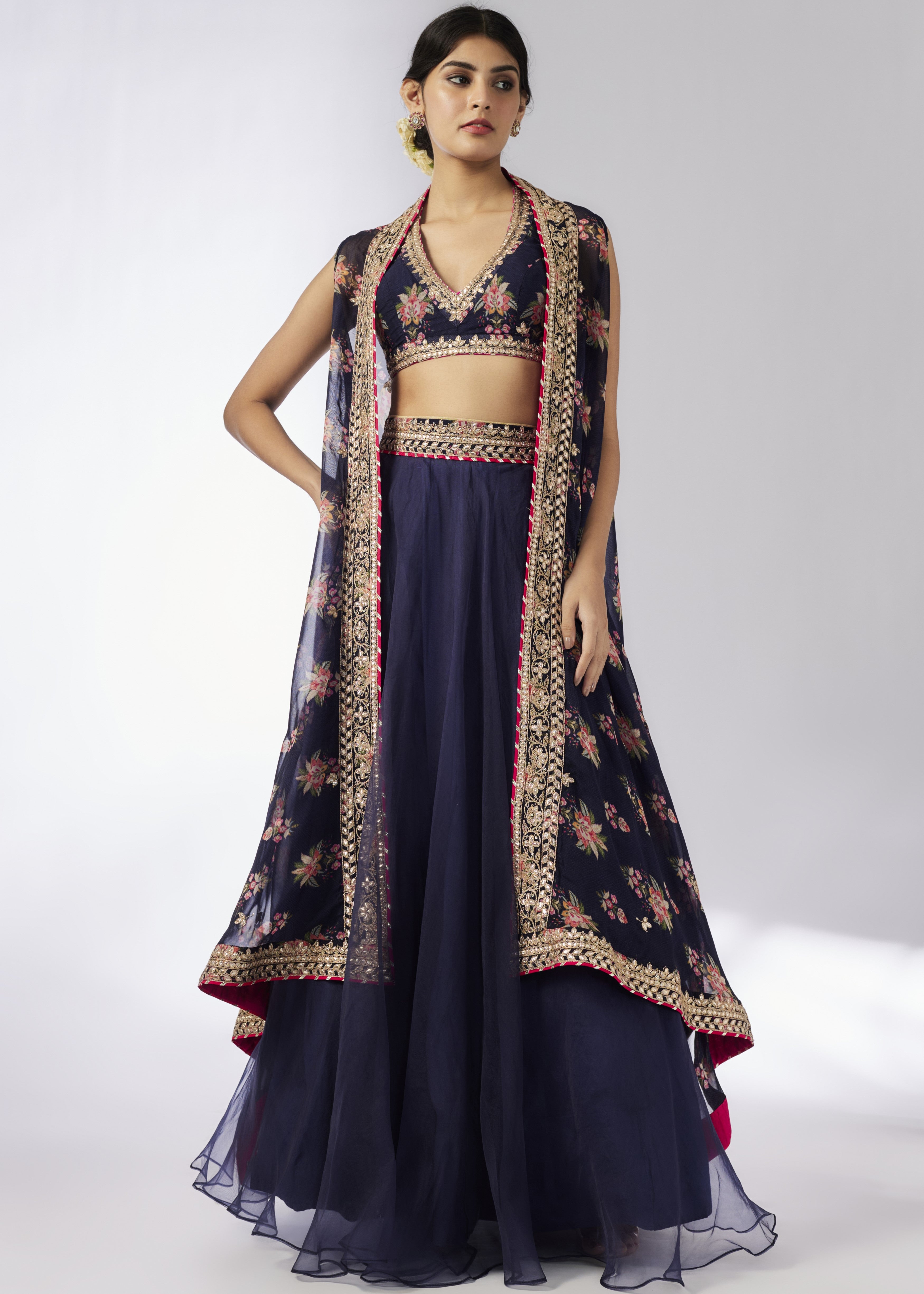 Navy Blue Utsavi Lehenga Set