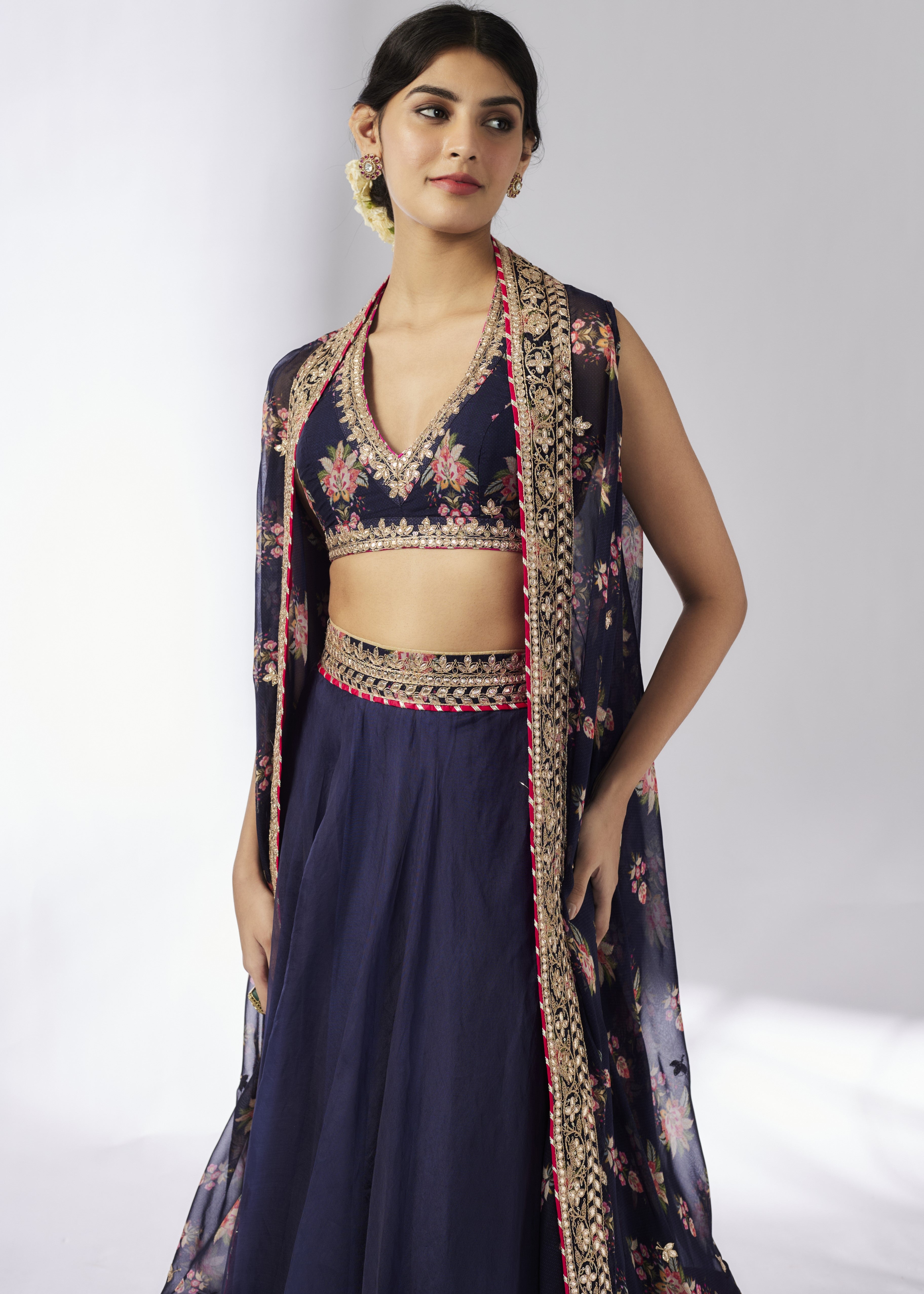 Navy Blue Utsavi Lehenga Set