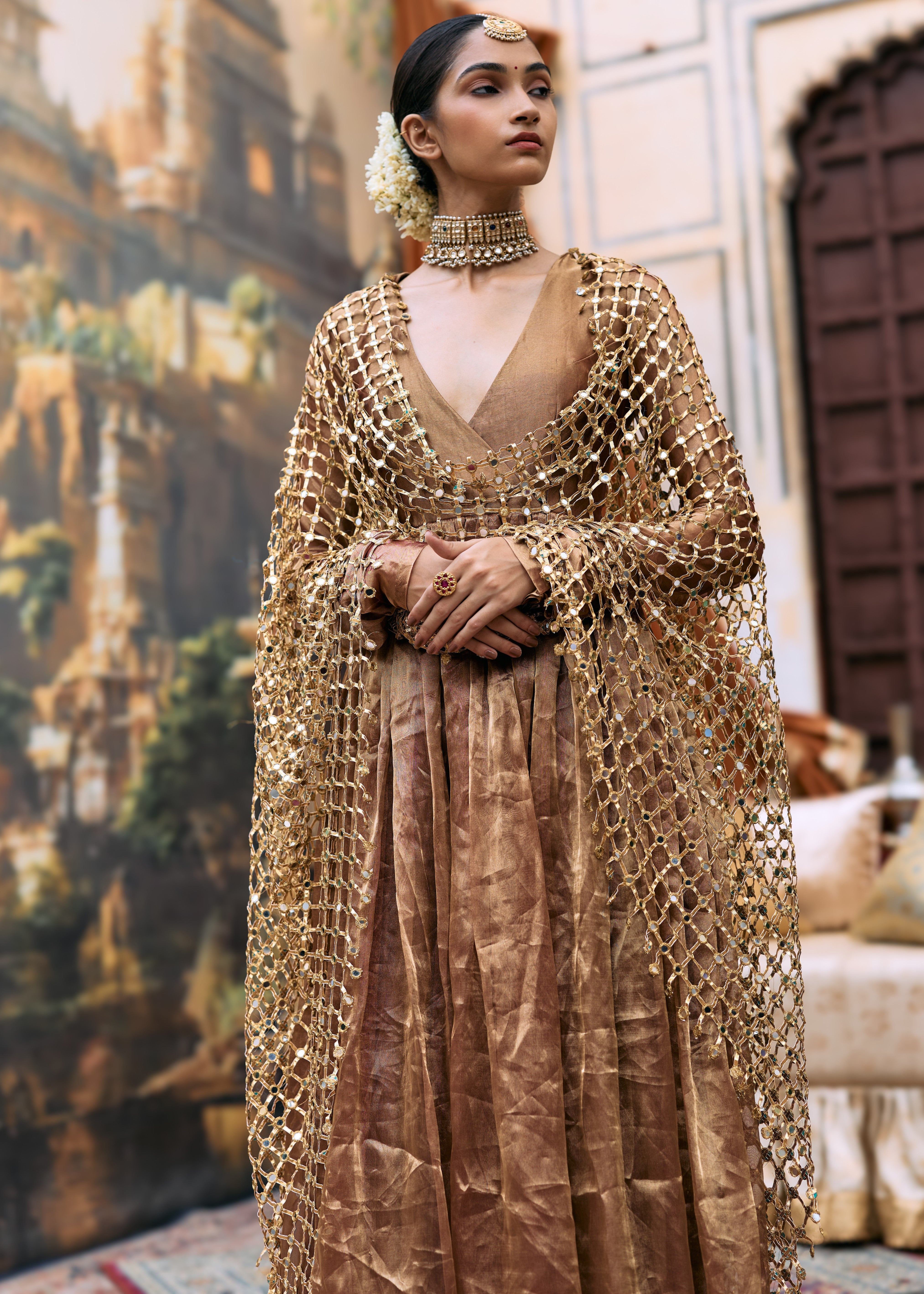 Kanthi Anarkali And Sheeshya Veil Set