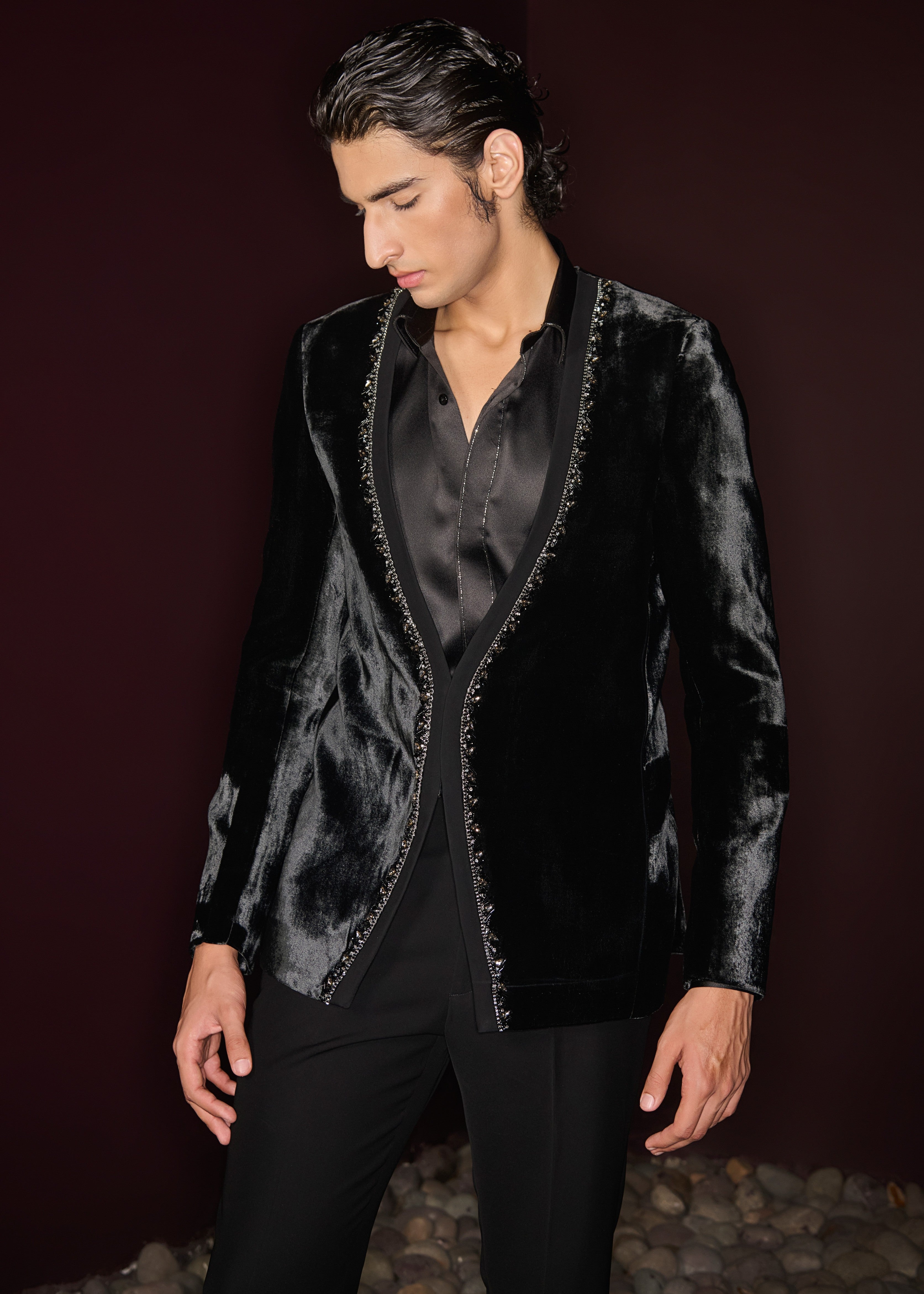 Velvet Dusk Tuxedo Set