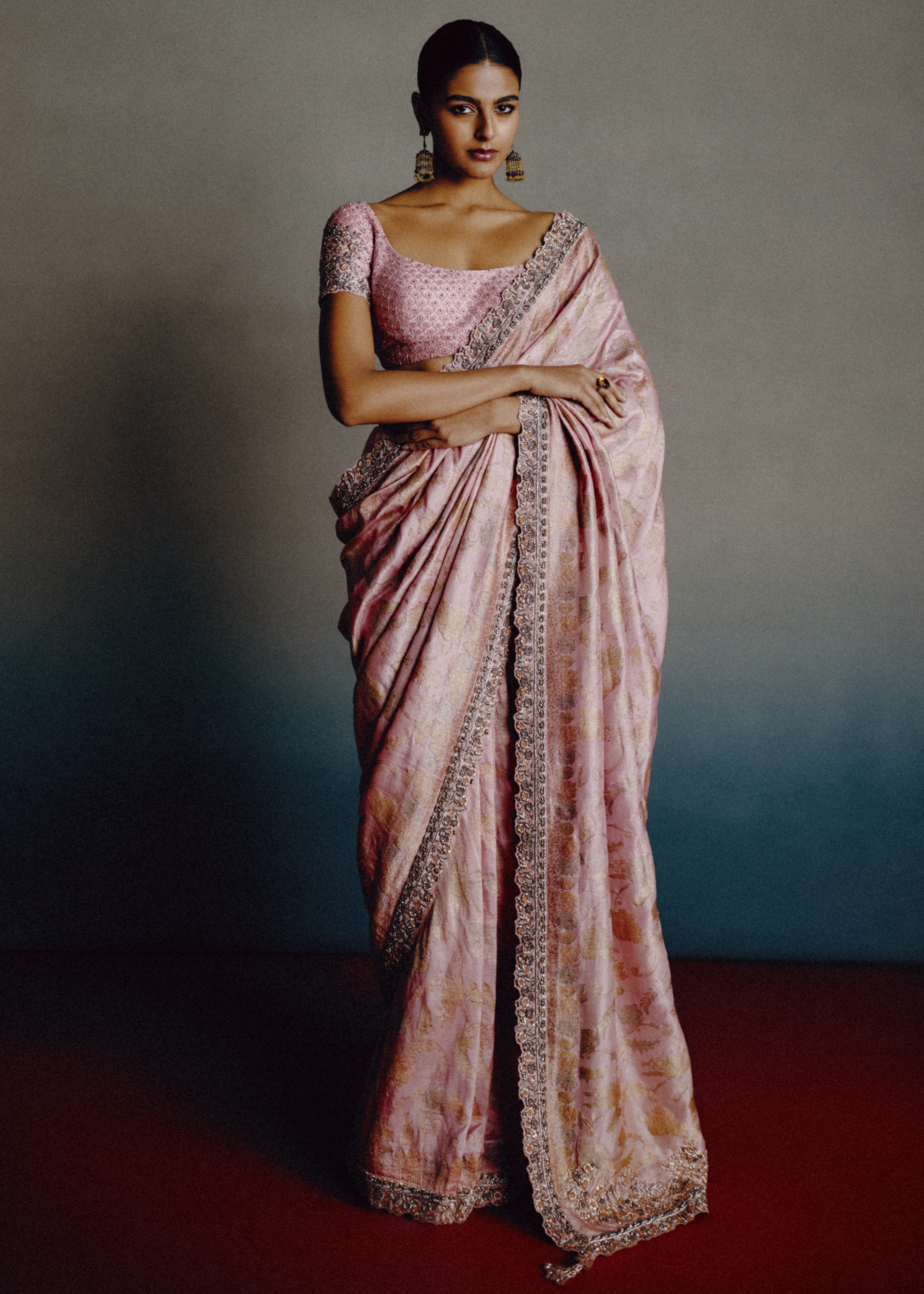 Rose Mist Sari