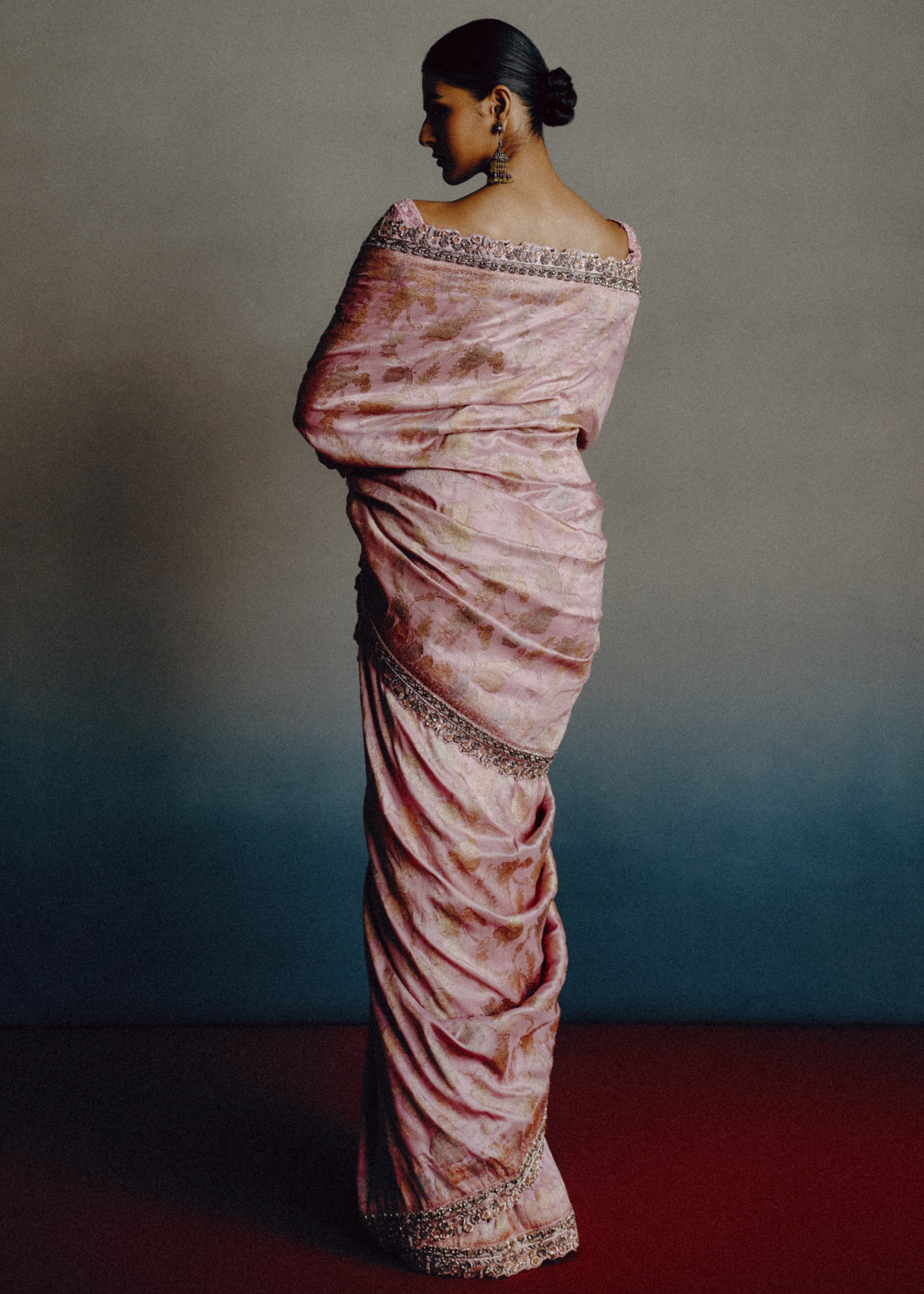 Rose Mist Sari