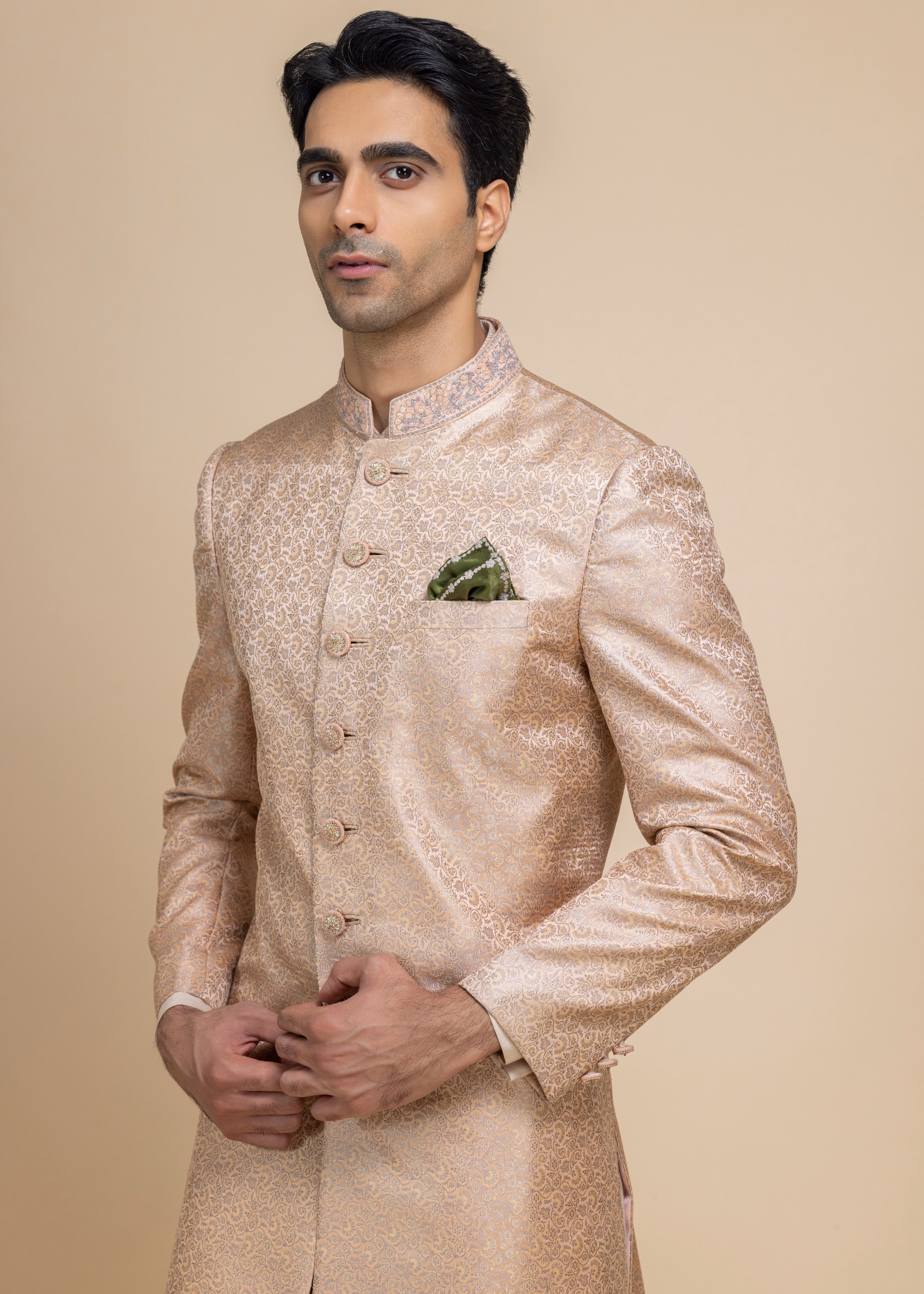 Rosé Banaras Sherwani