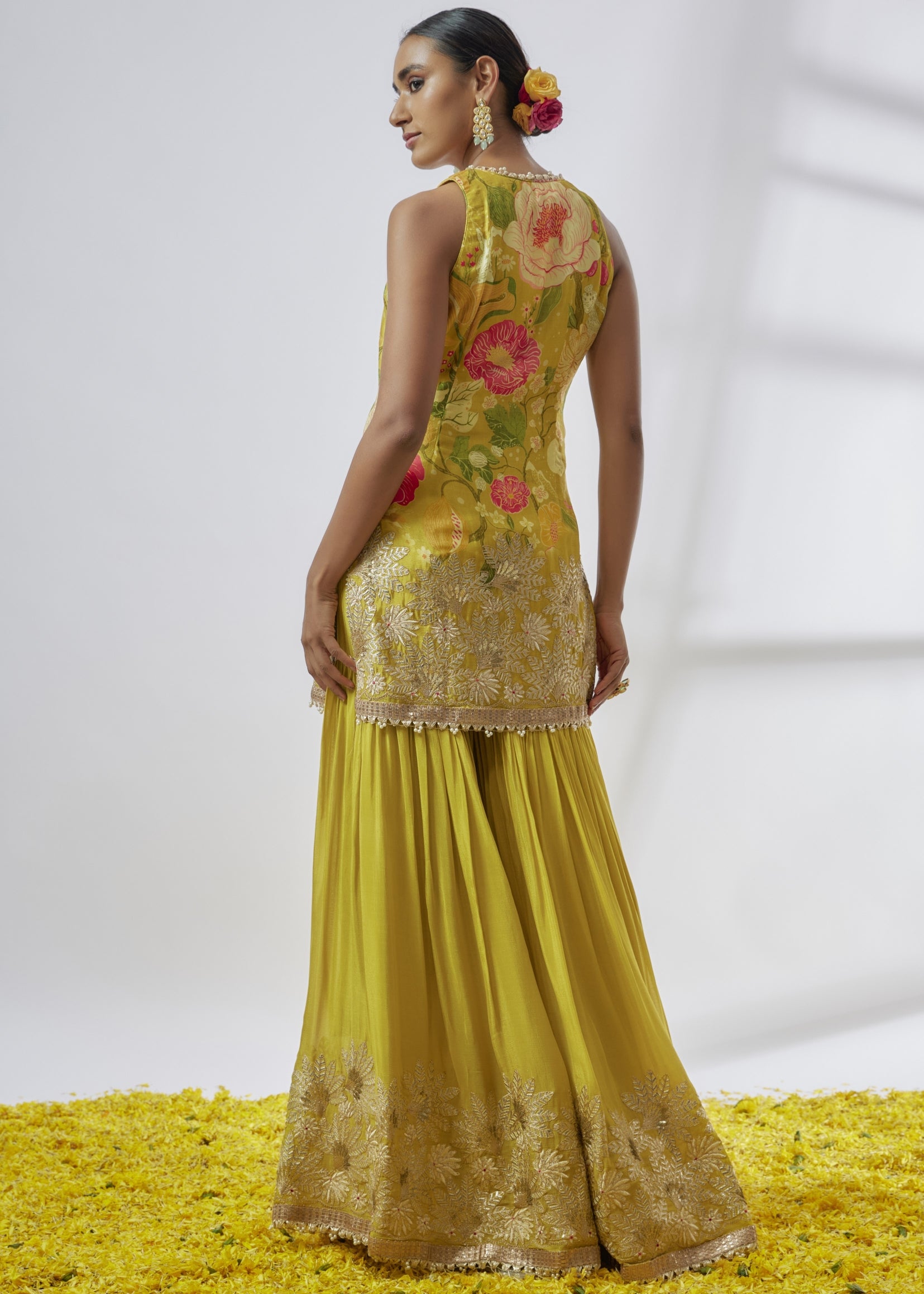 Kalki Sleeveless Sharara Set