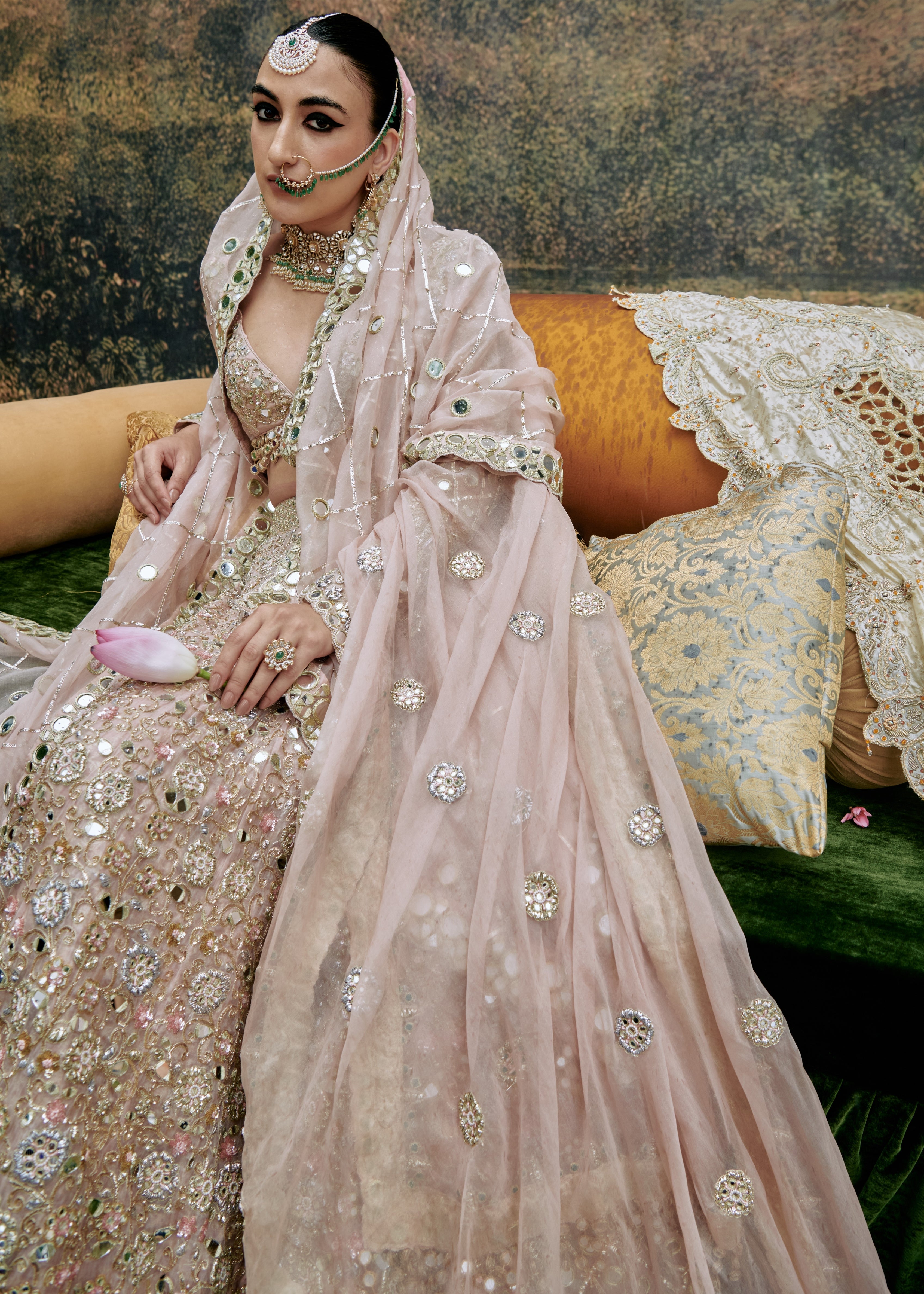 Rang De Gulaab Lehenga and Veil