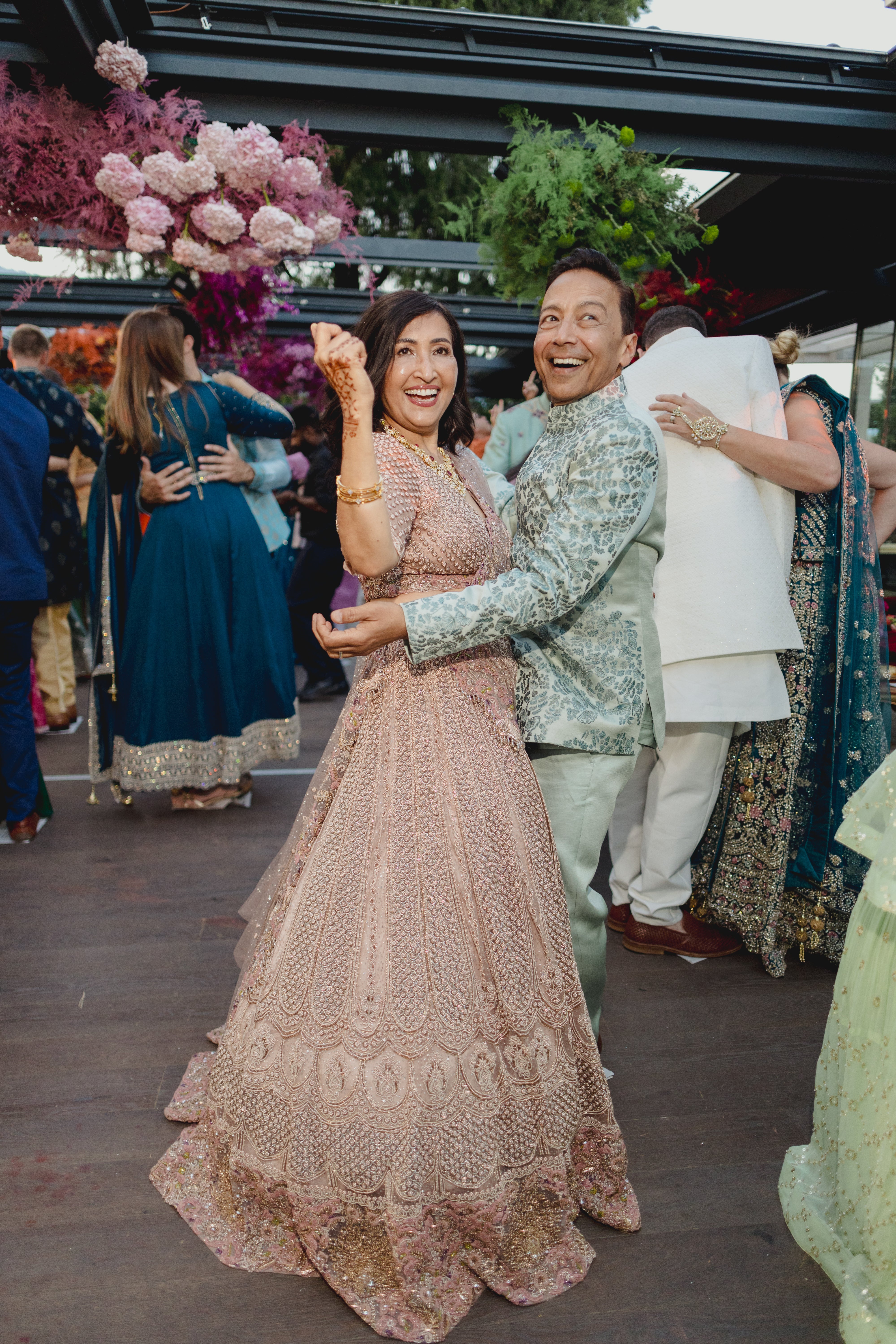 Mother-of-the-Bride Sangeet Lehenga Set