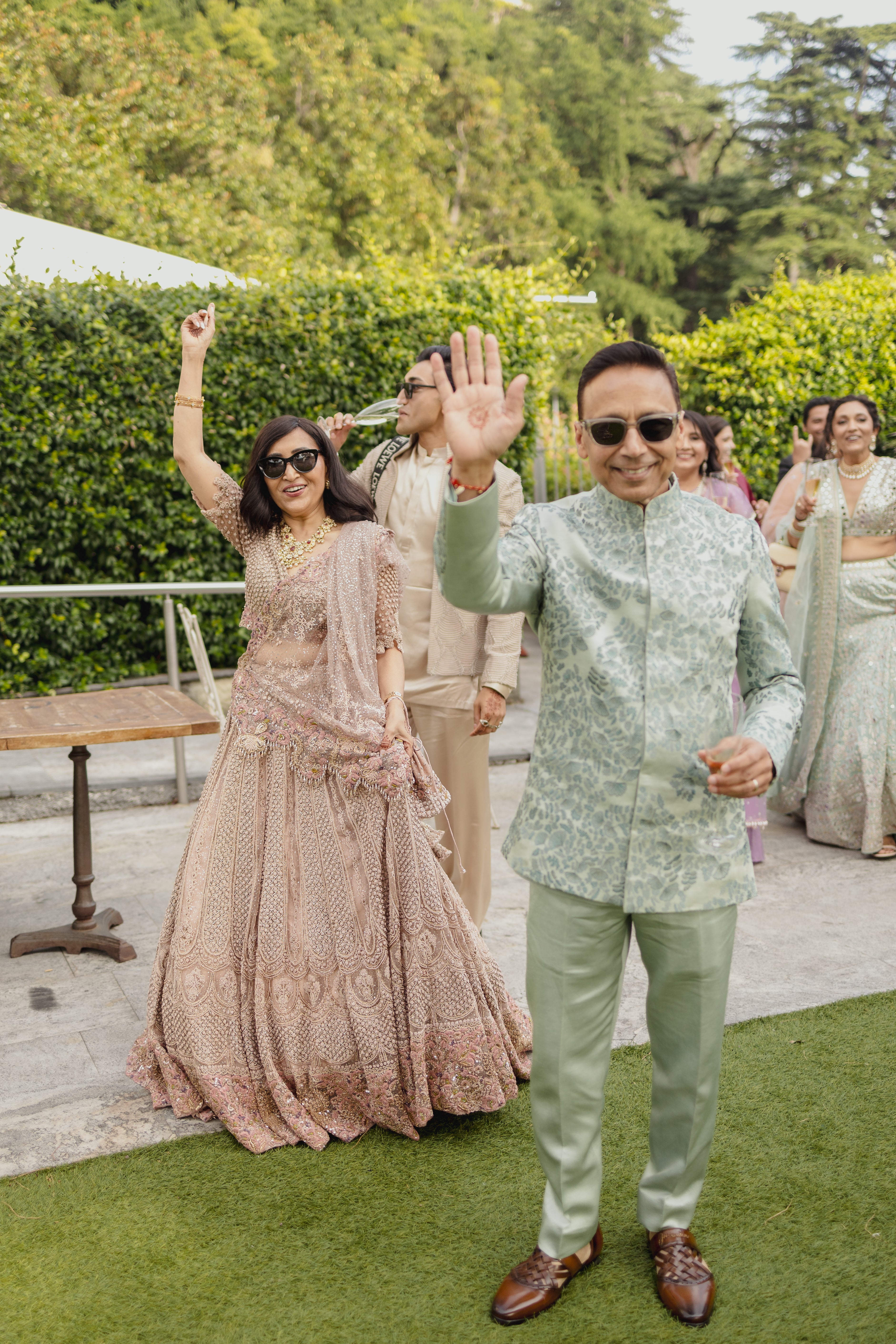 Mother-of-the-Bride Sangeet Lehenga Set