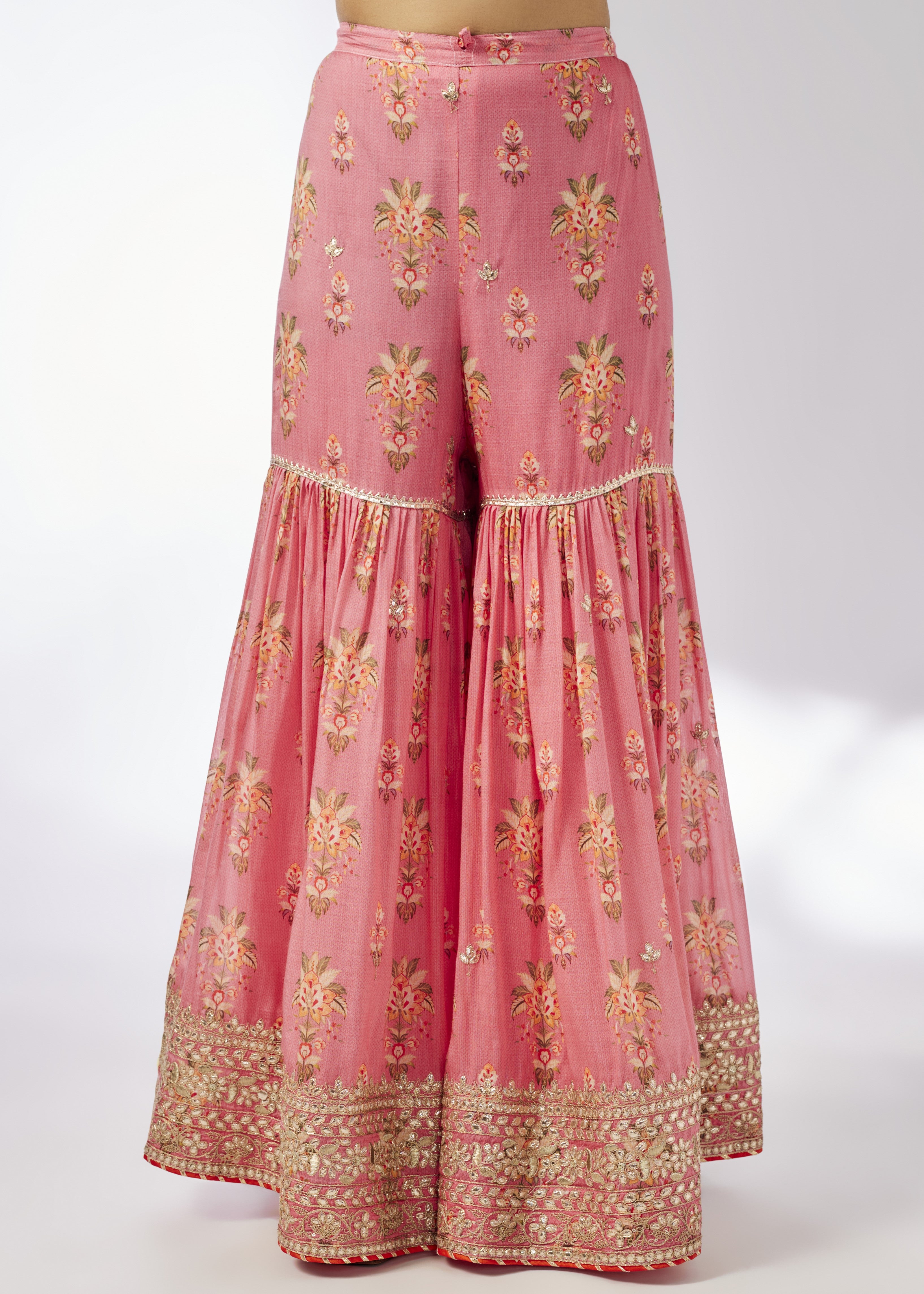 Pink Sadhna Sharara Set