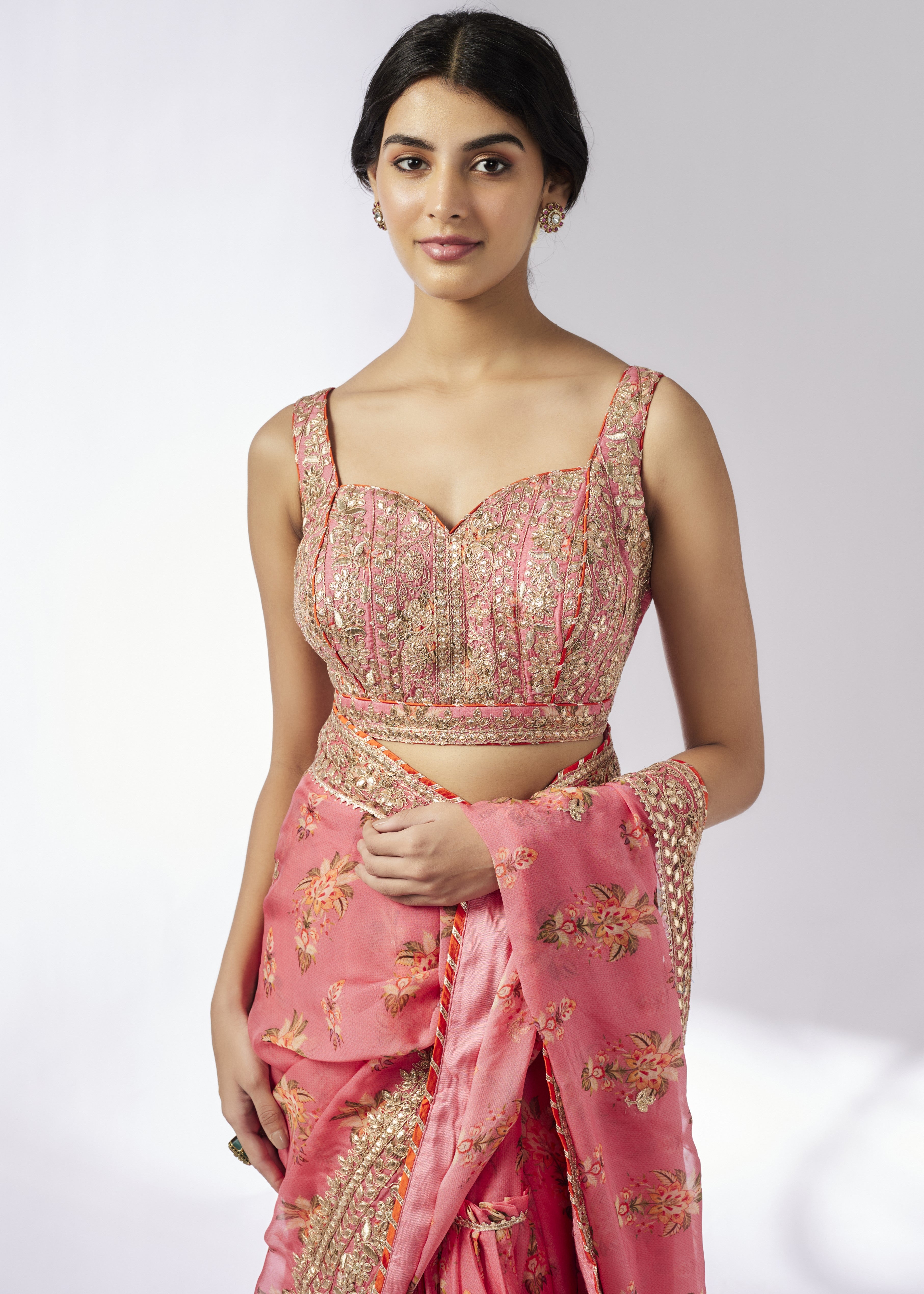 Pink Mahira Sari Set