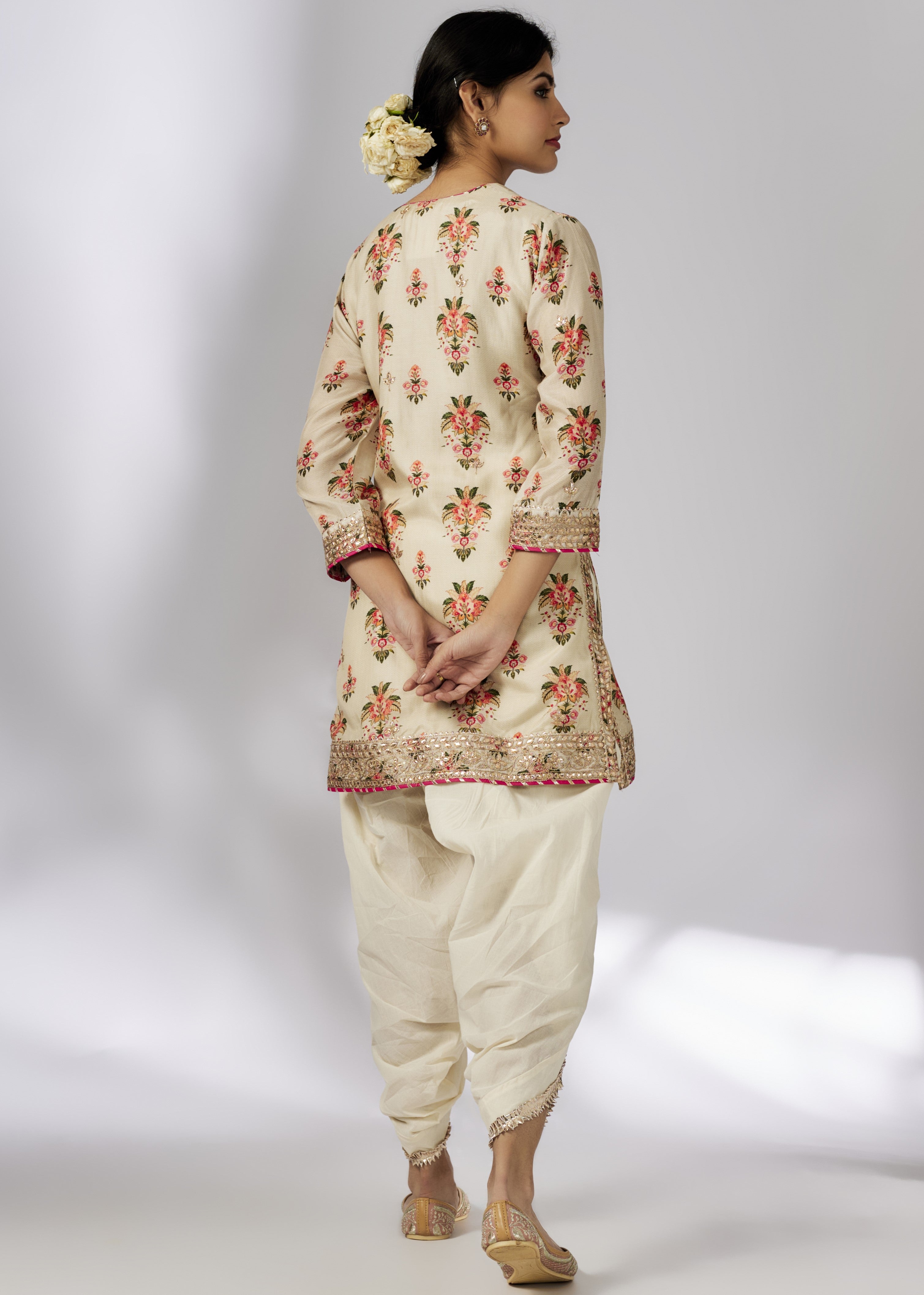 Ivory Moulika Dhoti Set