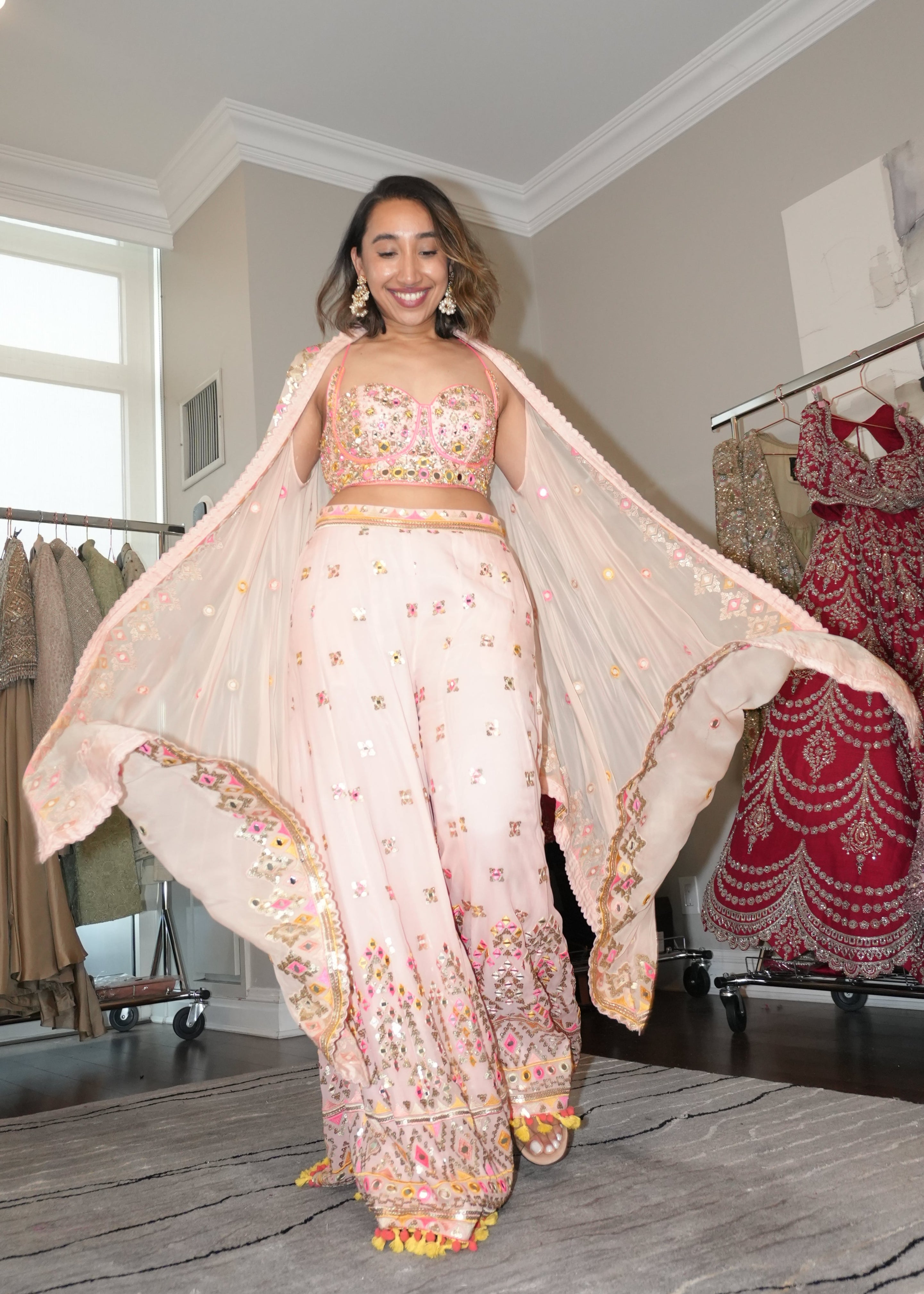 Ira Bustier with Flared Pants