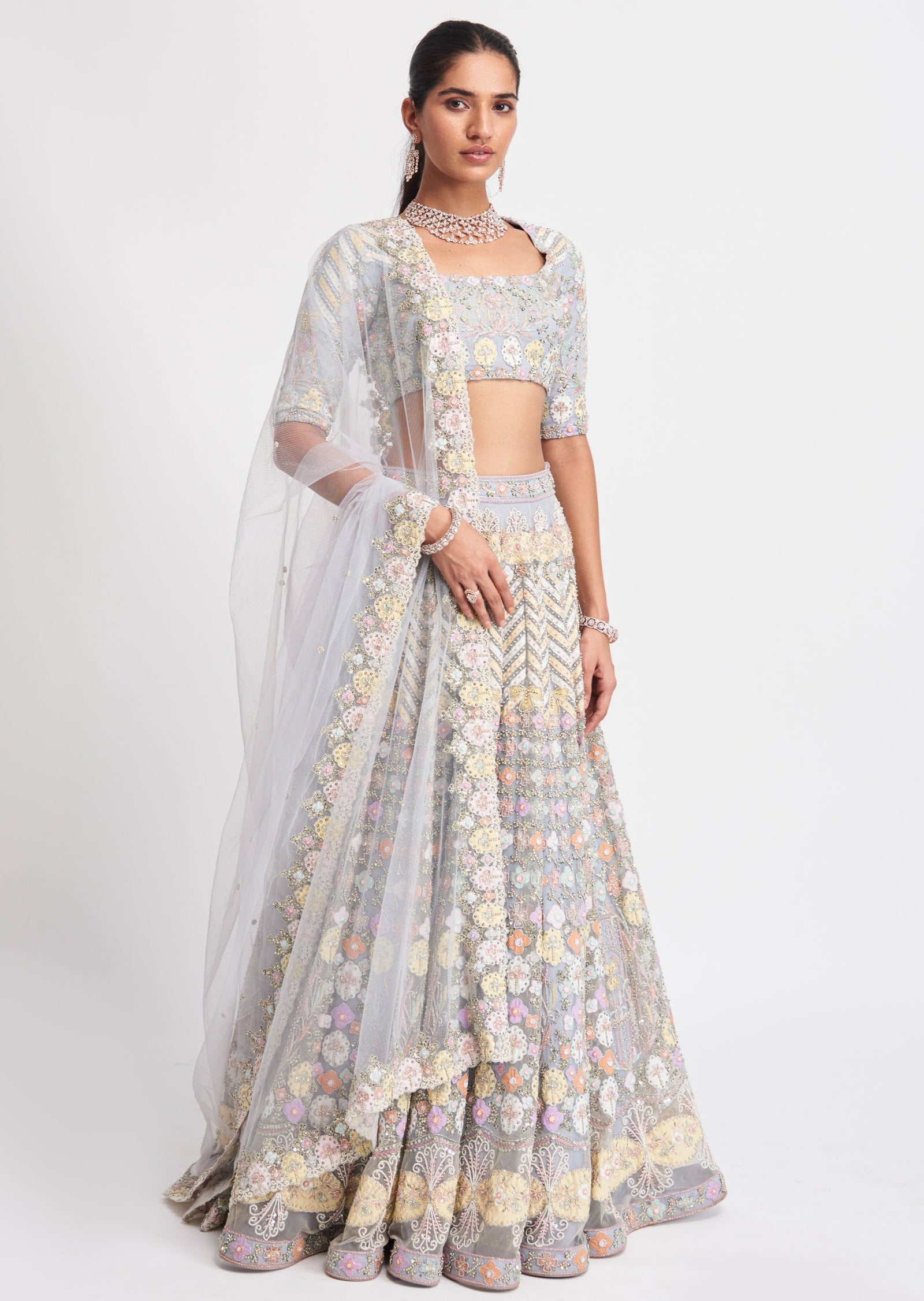 Layla Blue Bell Lehenga Set