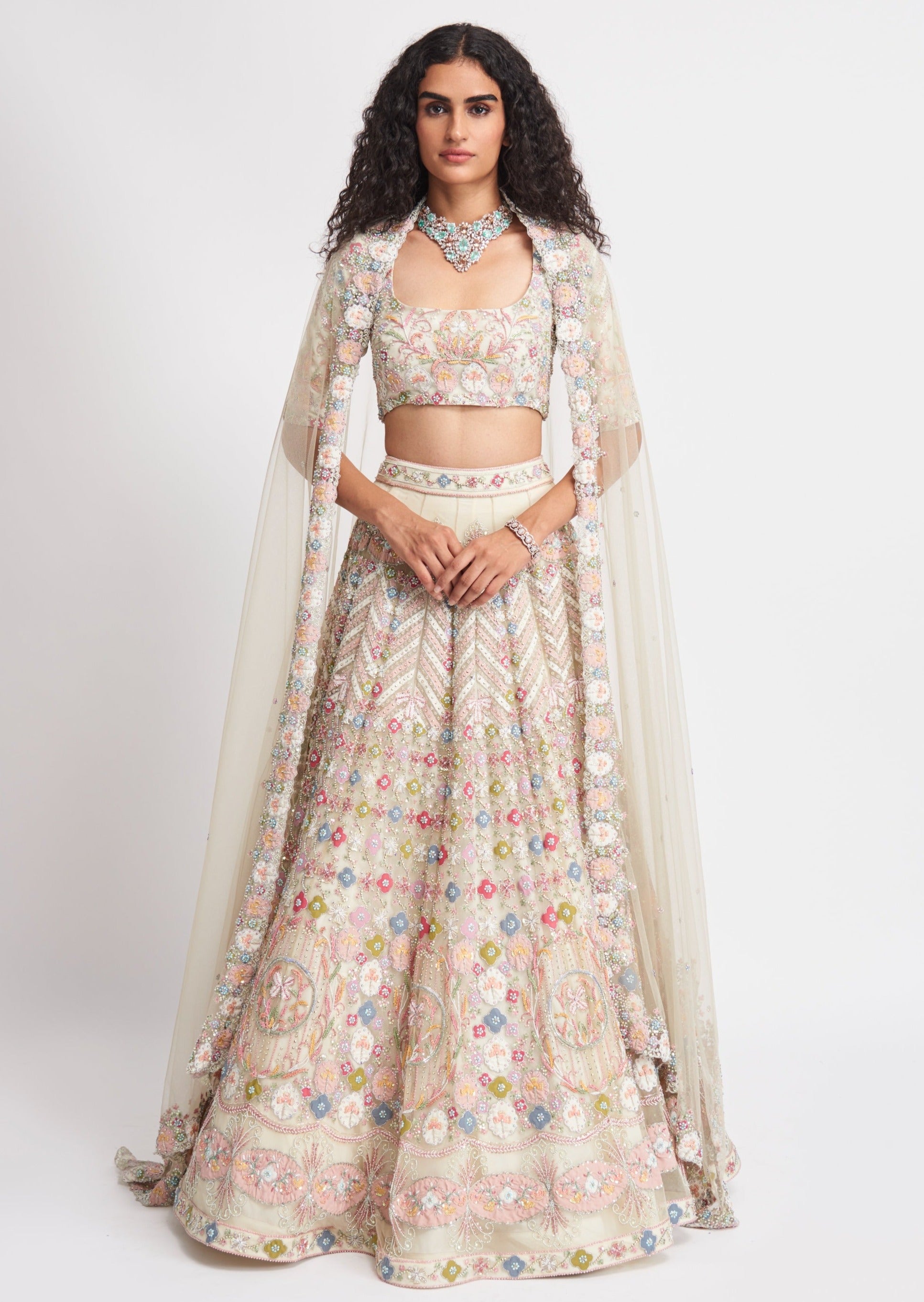 Layla - Misty Rose Lehenga Set