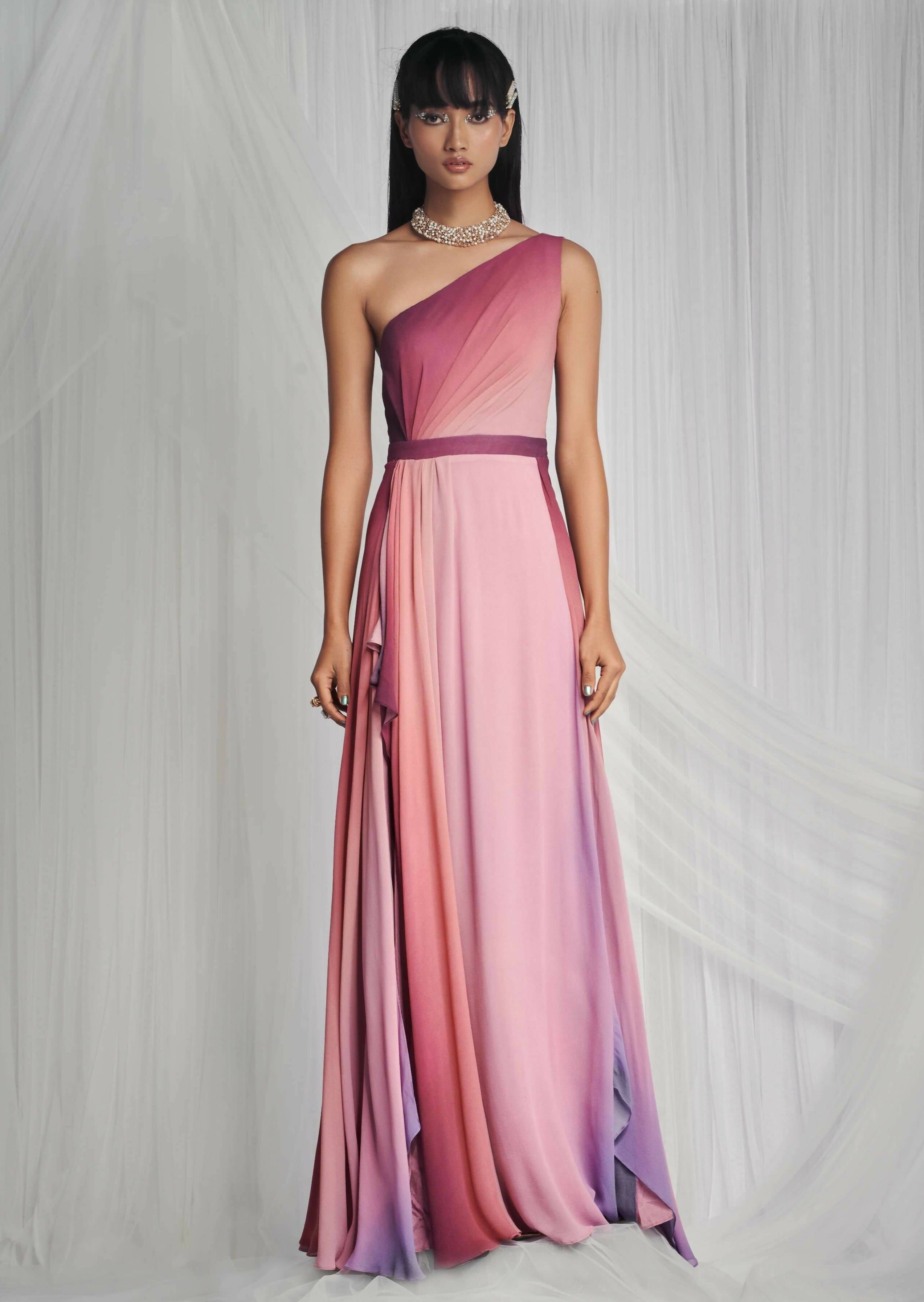 Dusk One Shoulder Gown